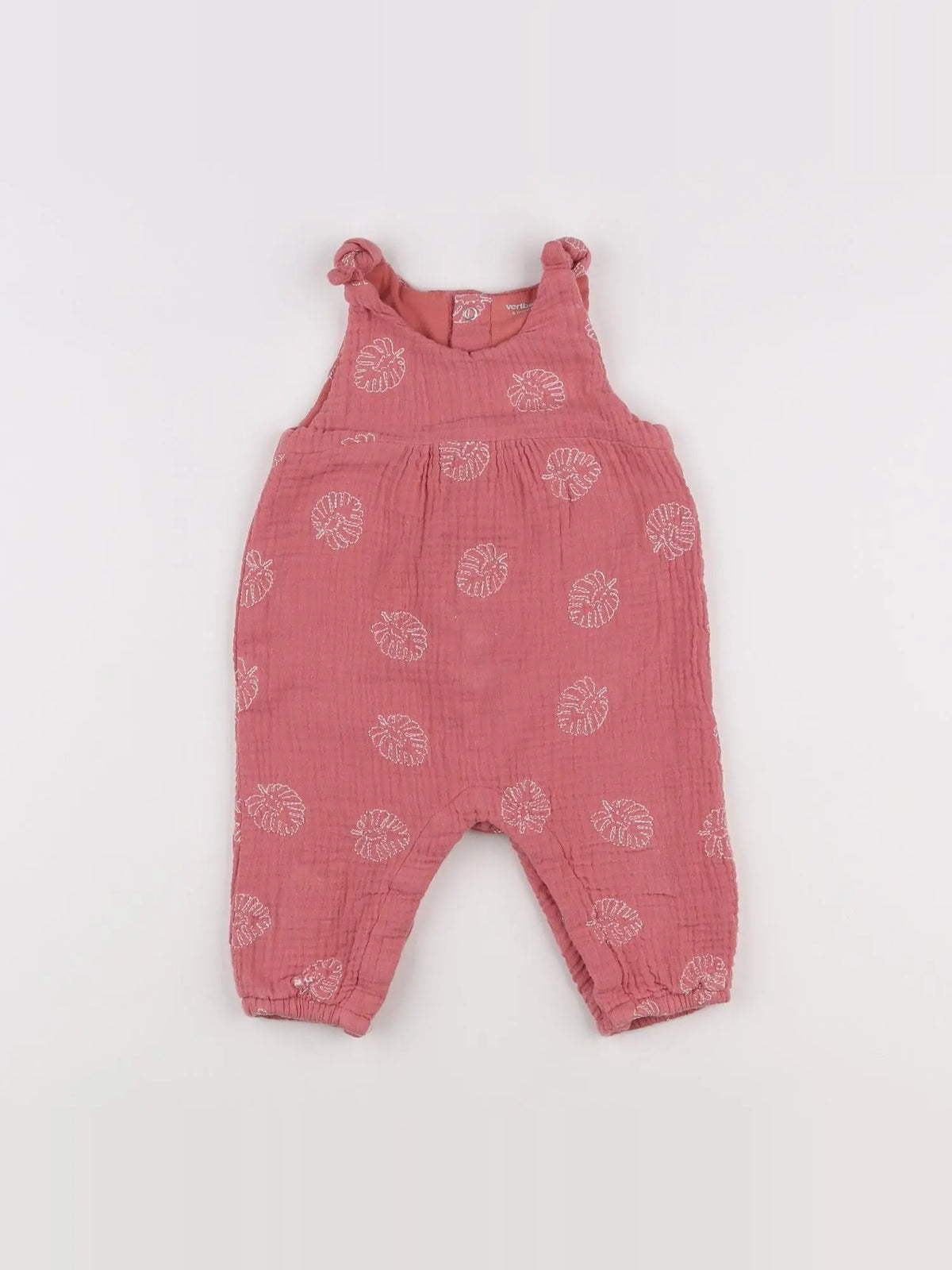 Vertbaudet - combinaison rose - 6 mois