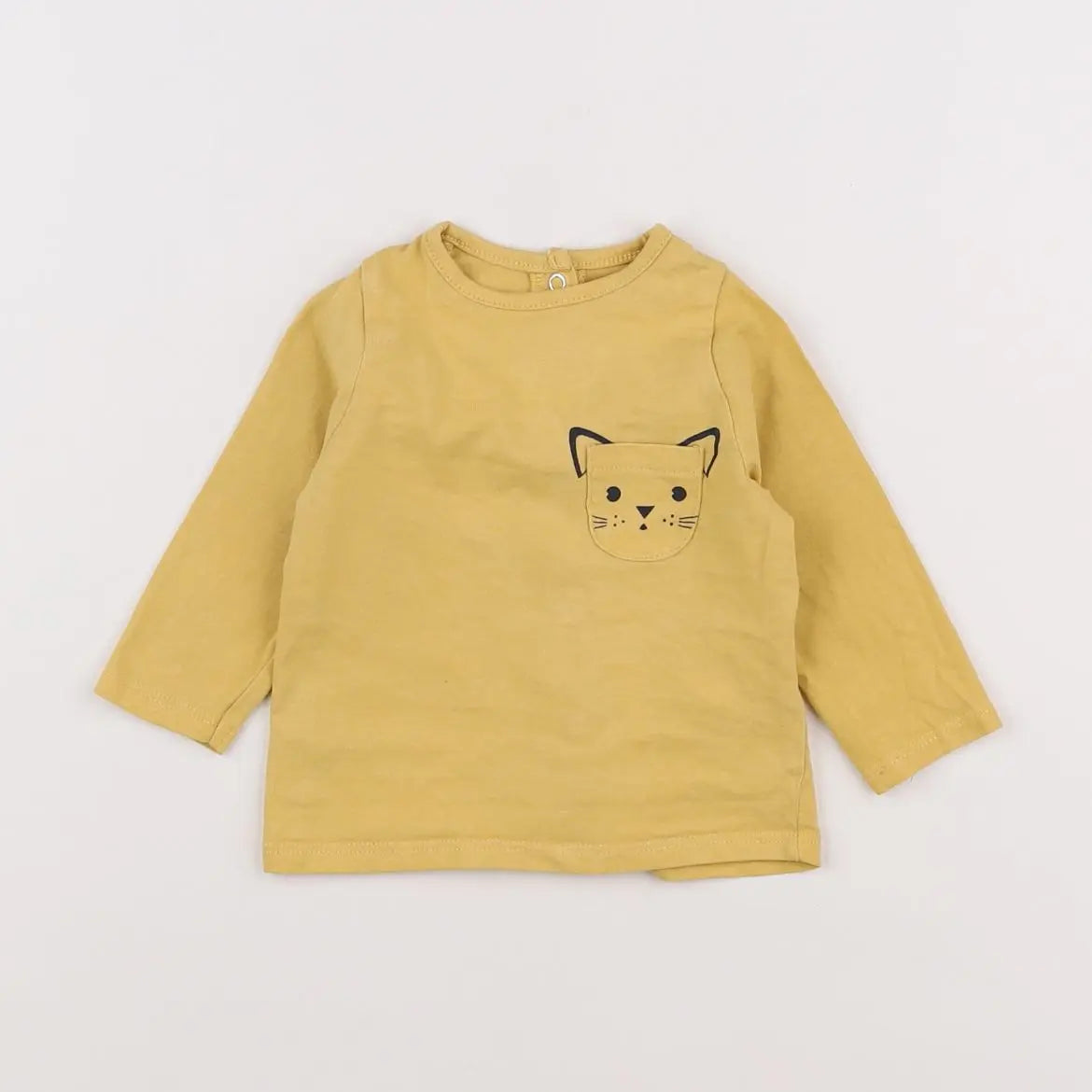 Vertbaudet - tee-shirt jaune - 3 mois