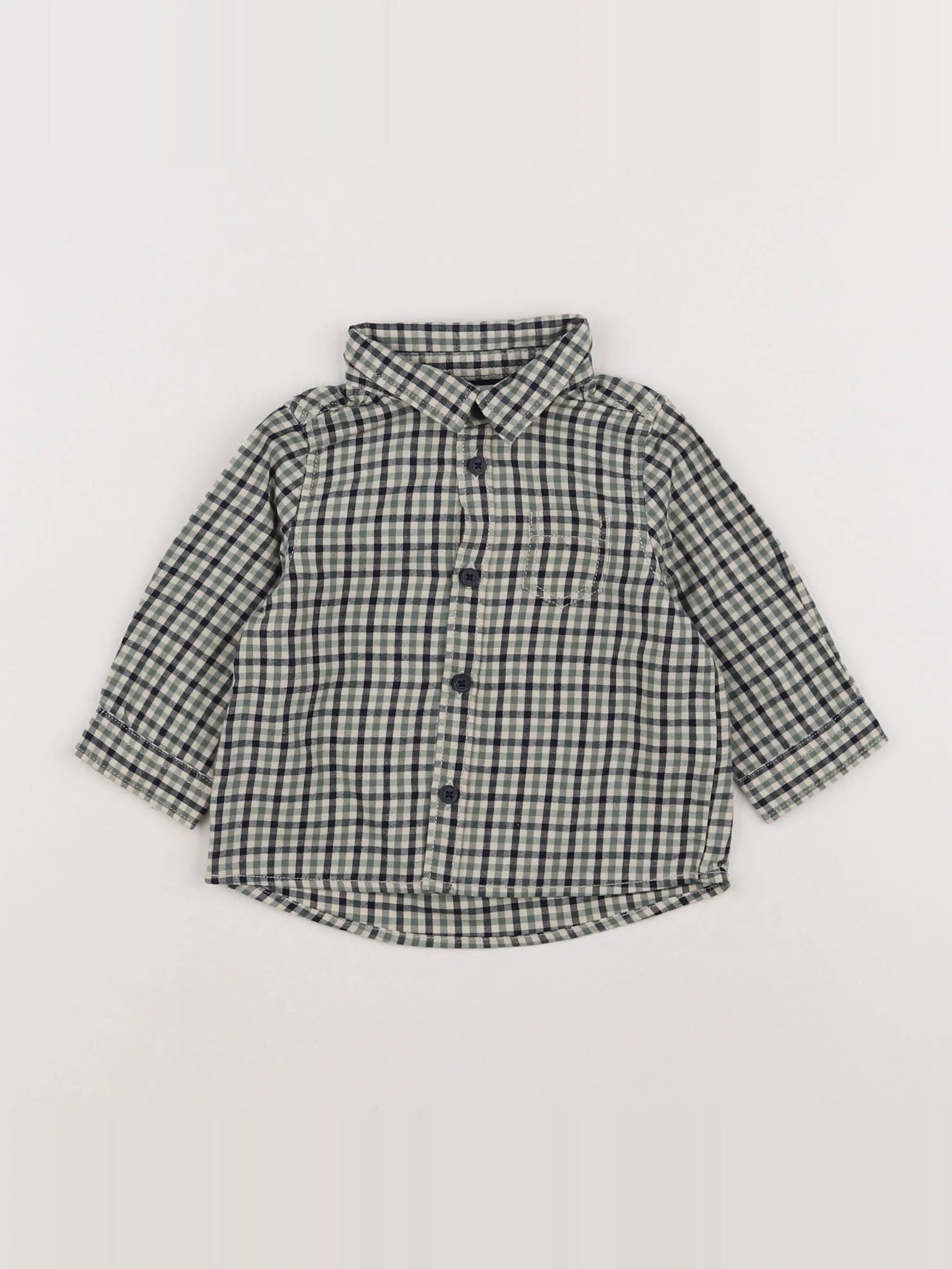 Tape à l'oeil - chemise vert - 6 mois