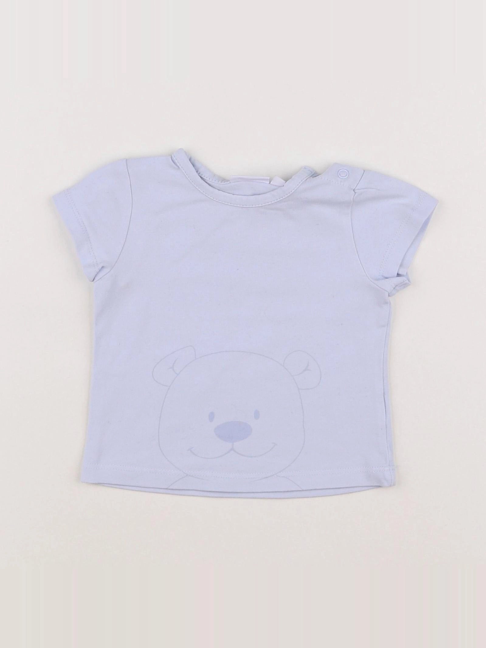 Noukie's - tee-shirt bleu - 6 mois