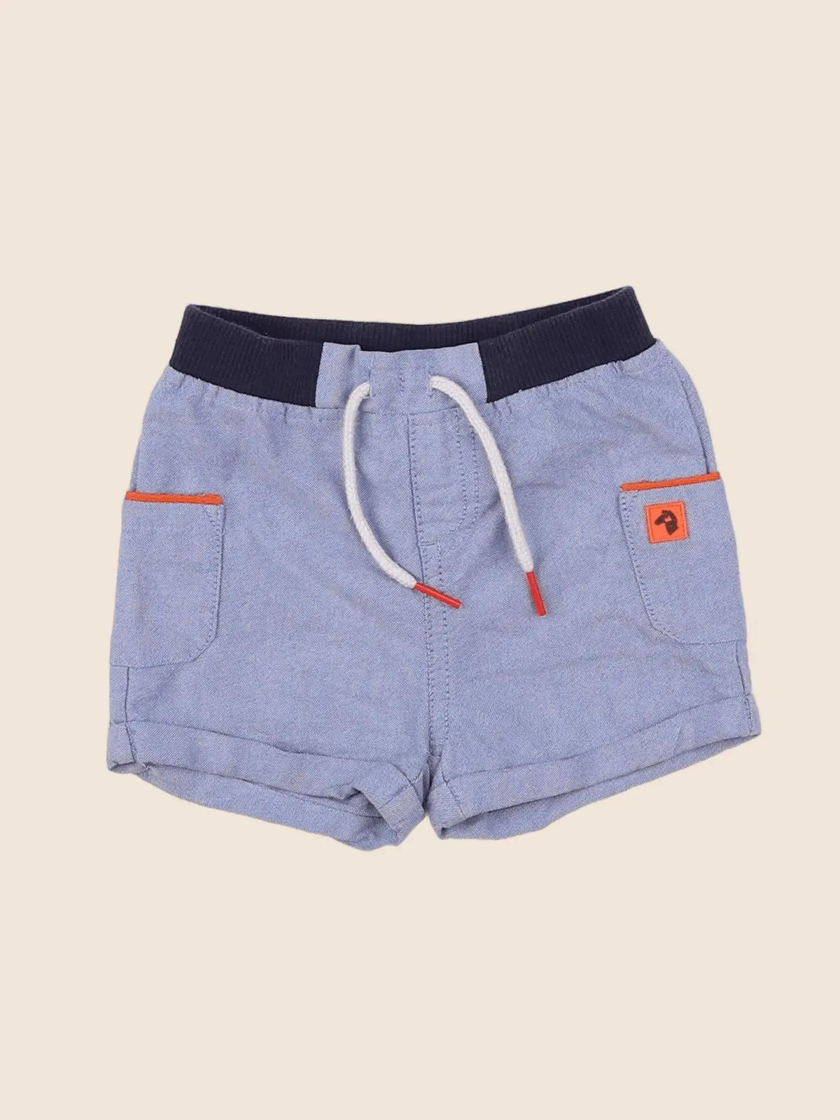 Cadet Rousselle - short bleu - 6 mois
