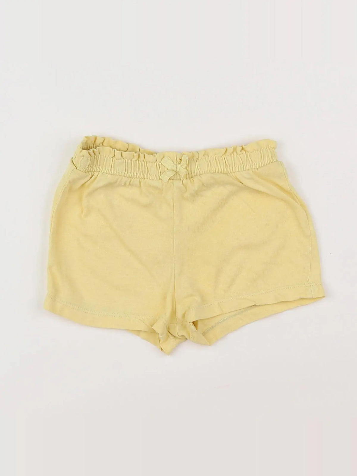 H&M - short jaune - 6/9 mois