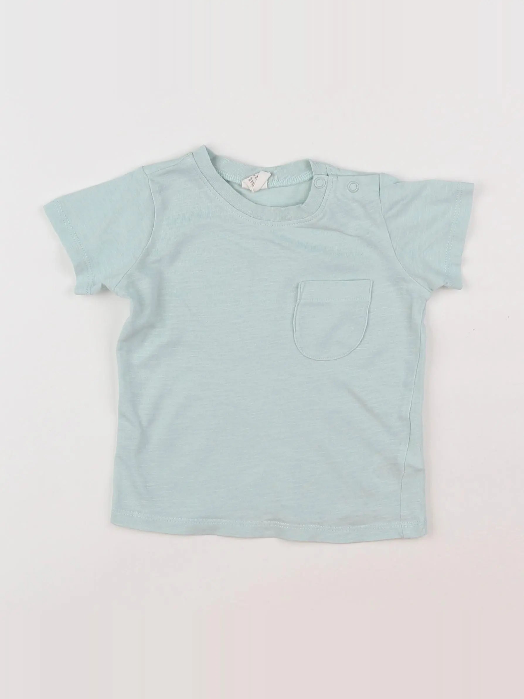 H&M - tee-shirt bleu - 6/9 mois