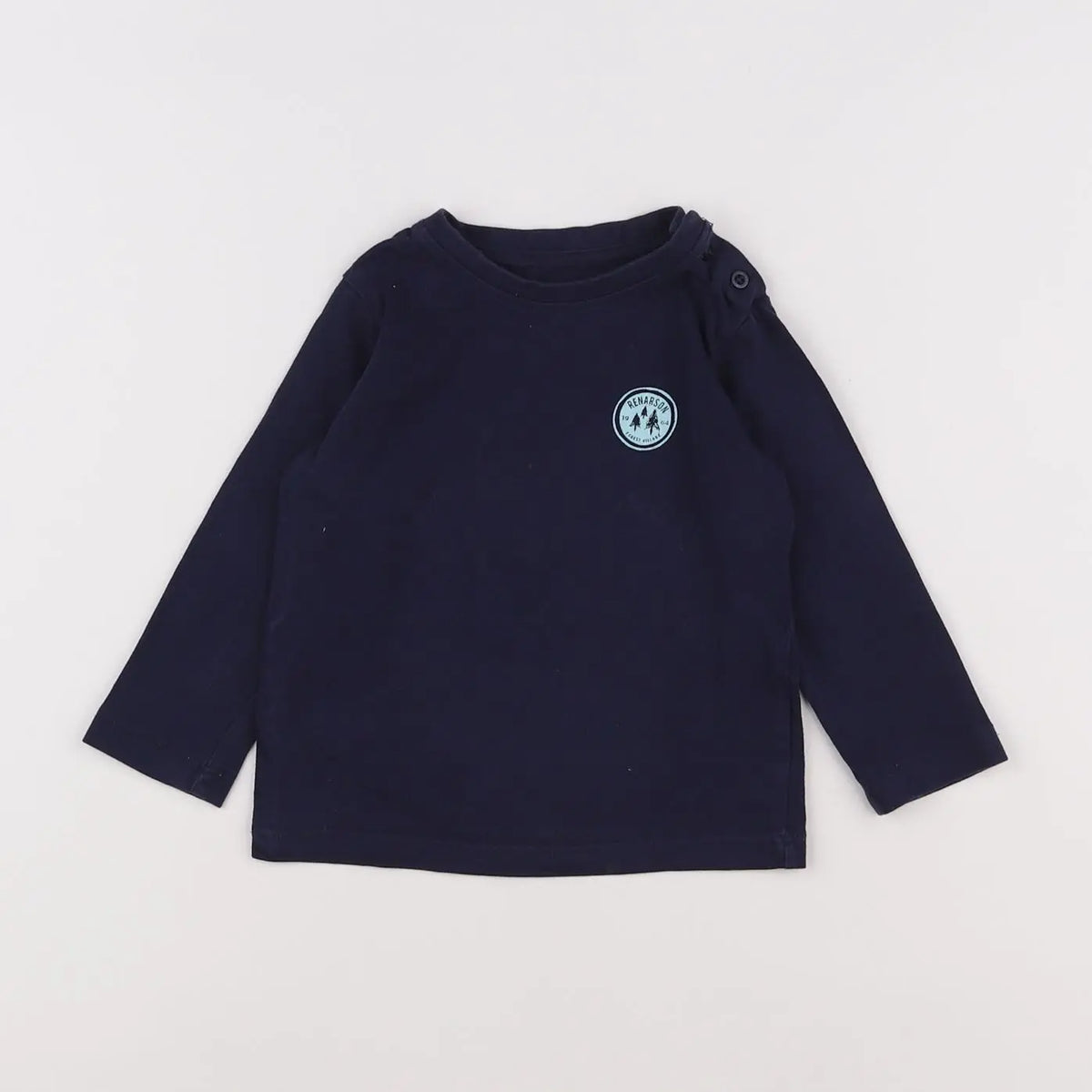 Vertbaudet - tee-shirt bleu - 12 mois