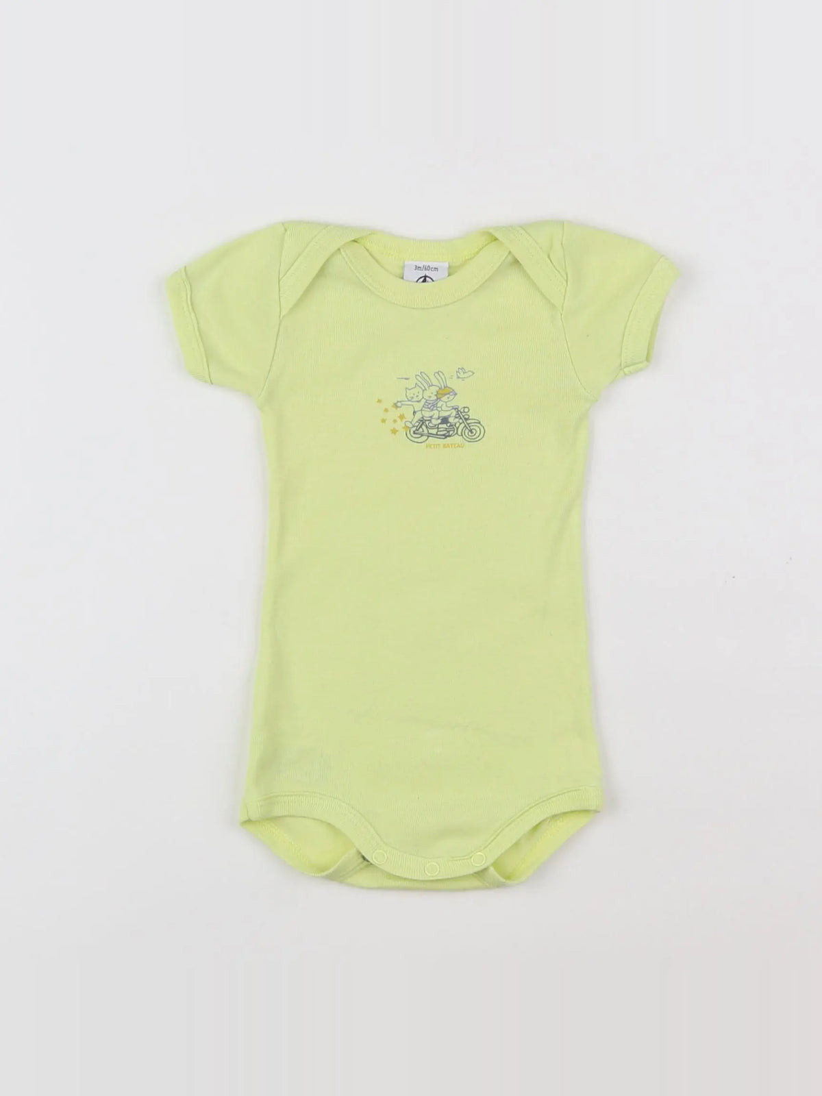 Petit Bateau - body jaune - 3 mois