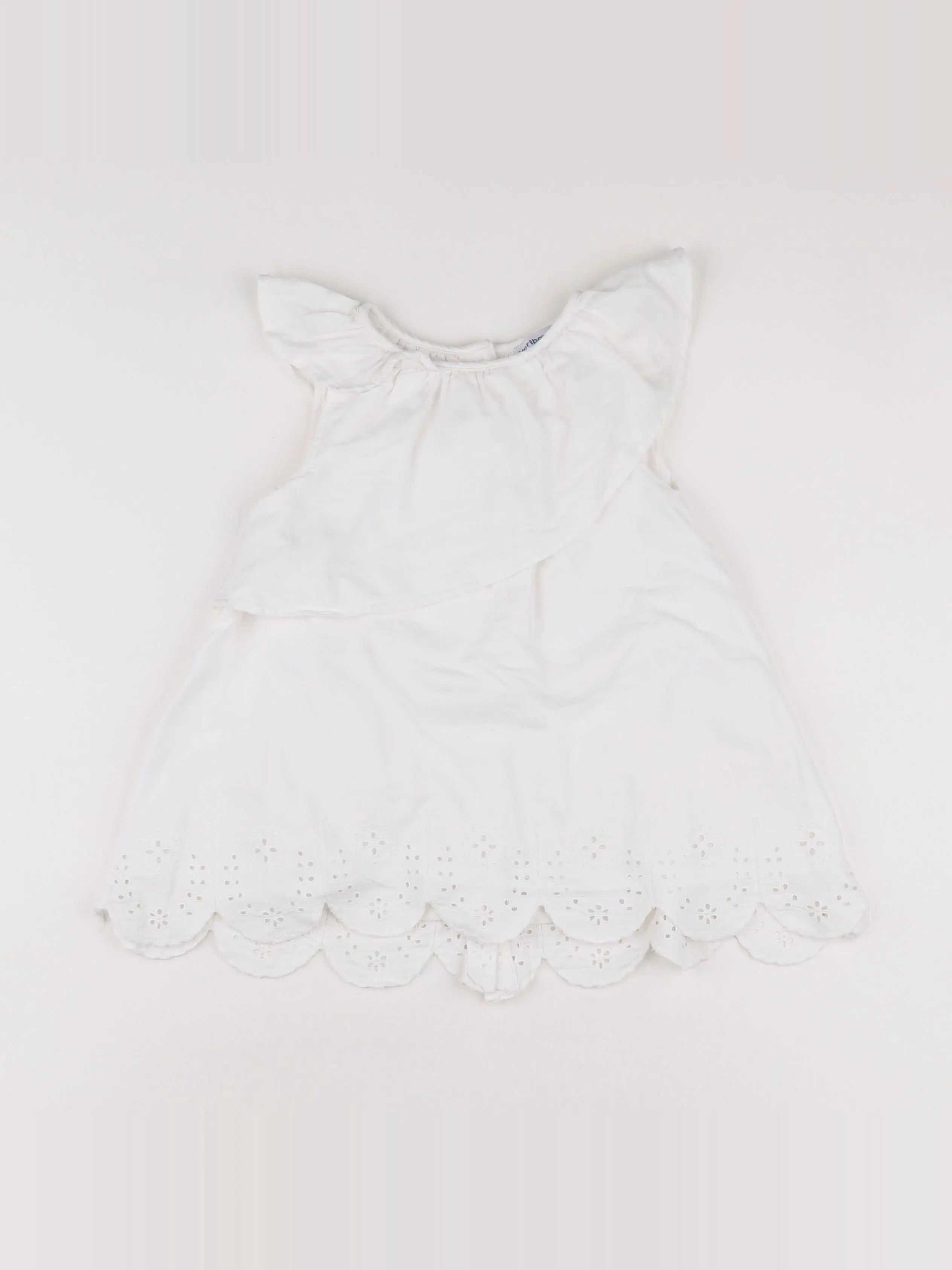 Vertbaudet - robe blanc - 18 mois