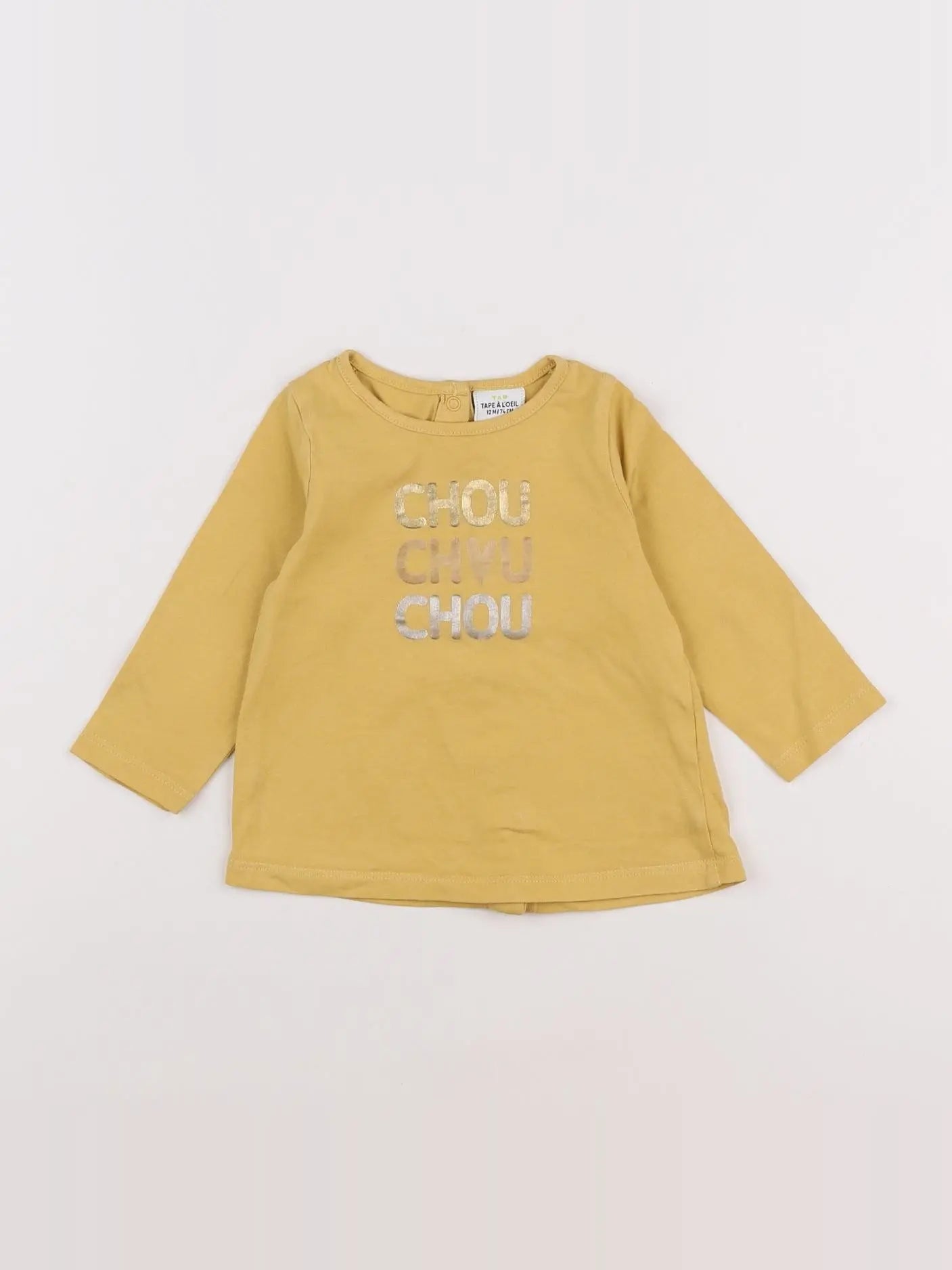 Tape à l'oeil - tee-shirt jaune - 12 mois