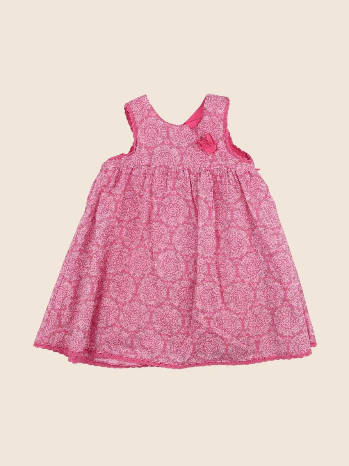 Vertbaudet - robe rose - 12 mois