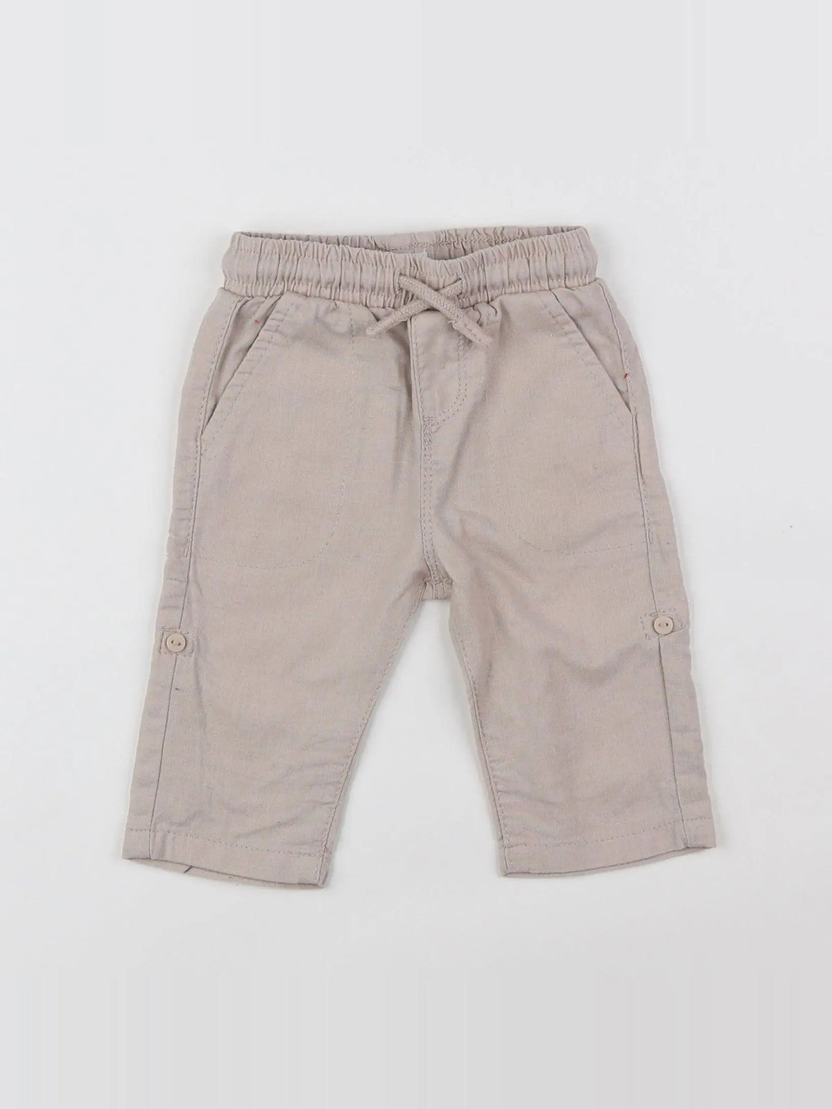 Vertbaudet - pantalon beige - 3 mois