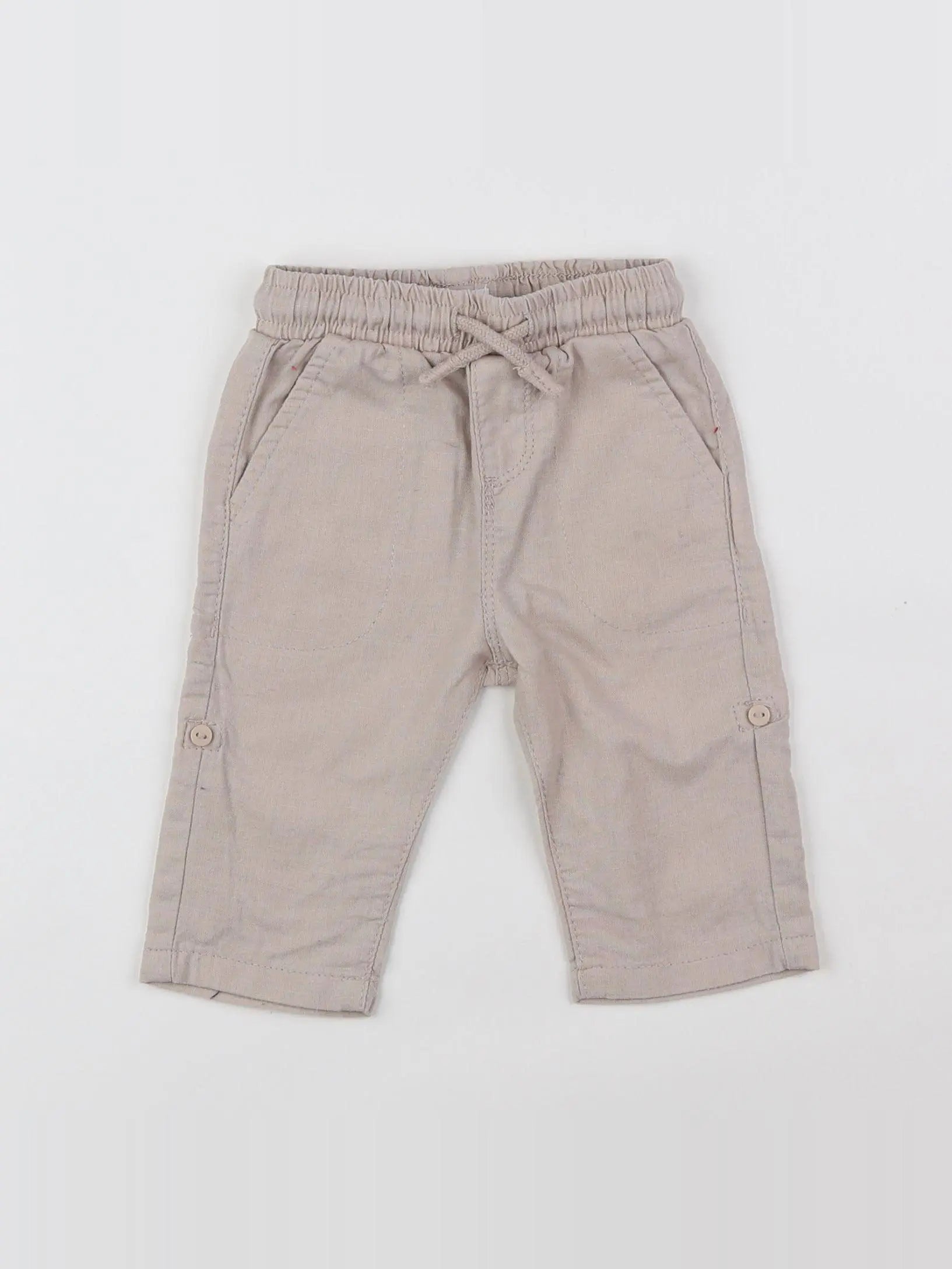 Vertbaudet - pantalon beige - 3 mois