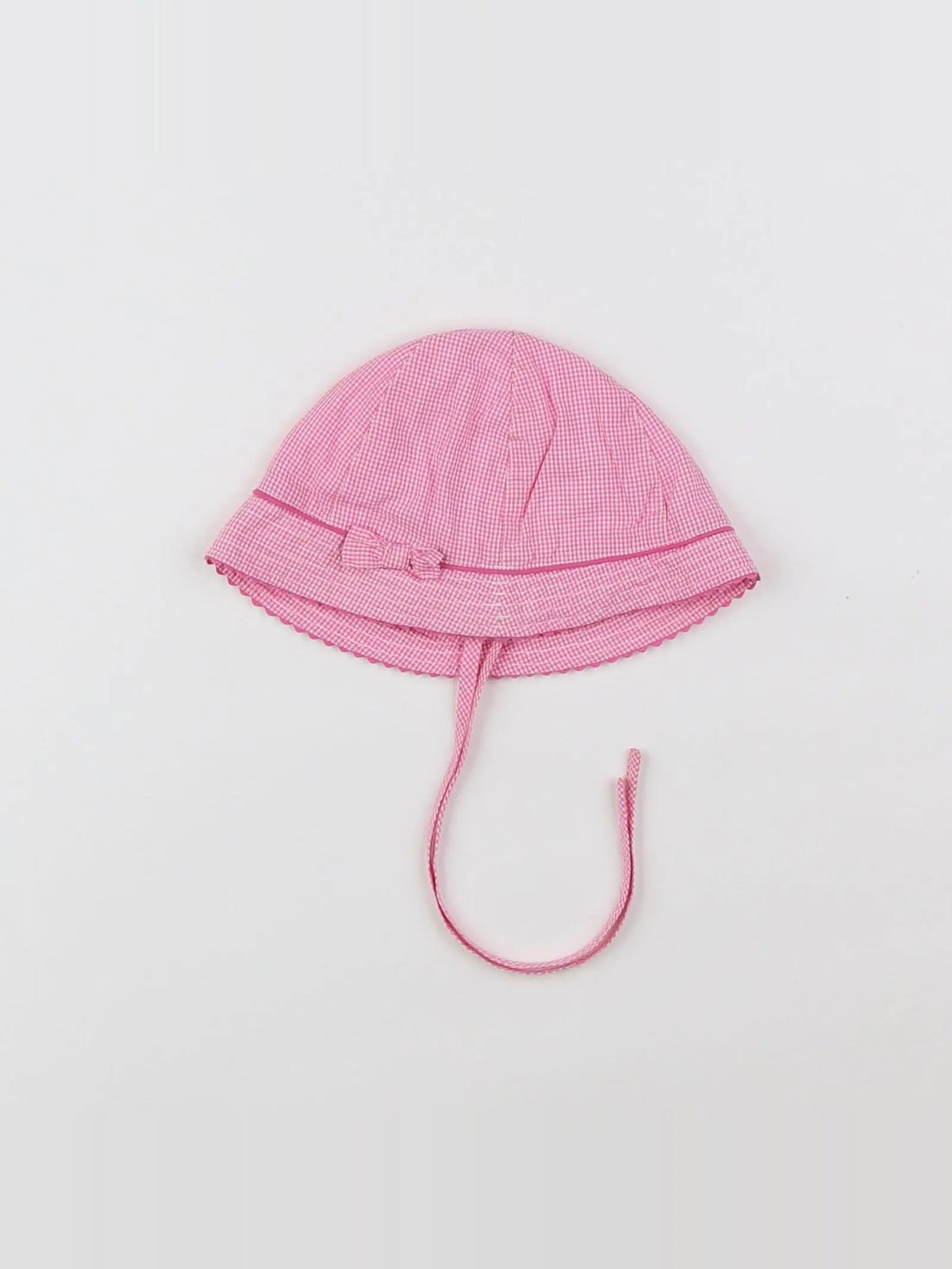 Jacadi - chapeau blanc, rose - 12 mois