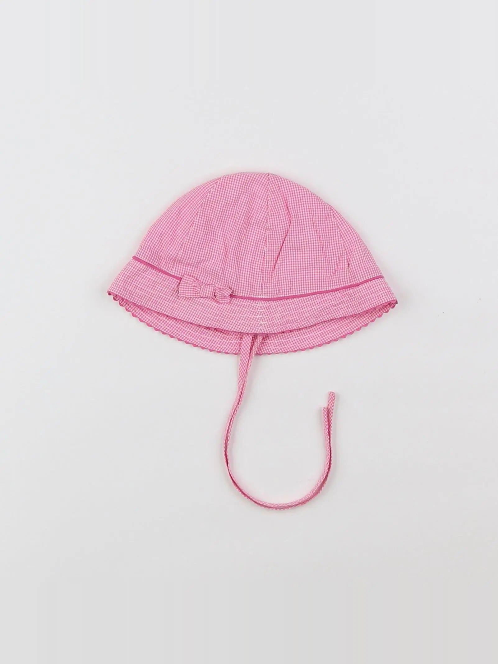 Jacadi - chapeau blanc, rose - 12 mois