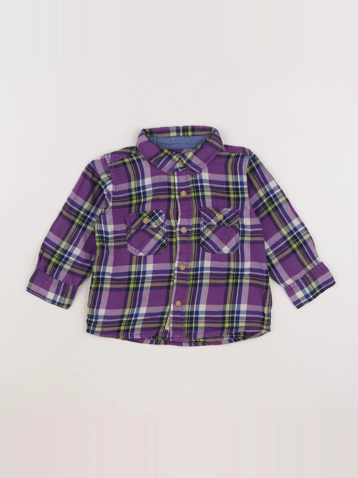 H&M - chemise violet - 9/12 mois