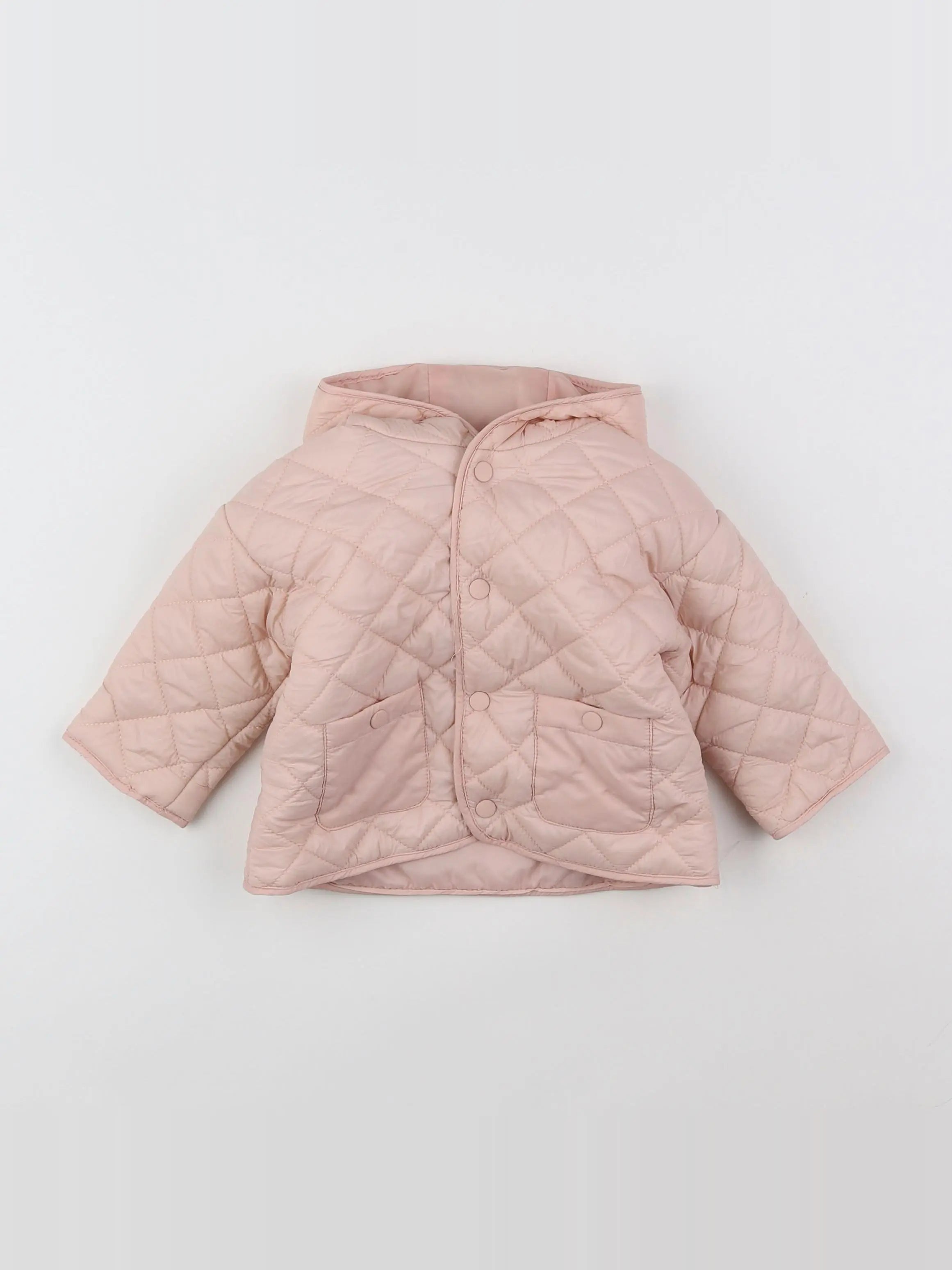 Vertbaudet - doudoune rose - 6 mois