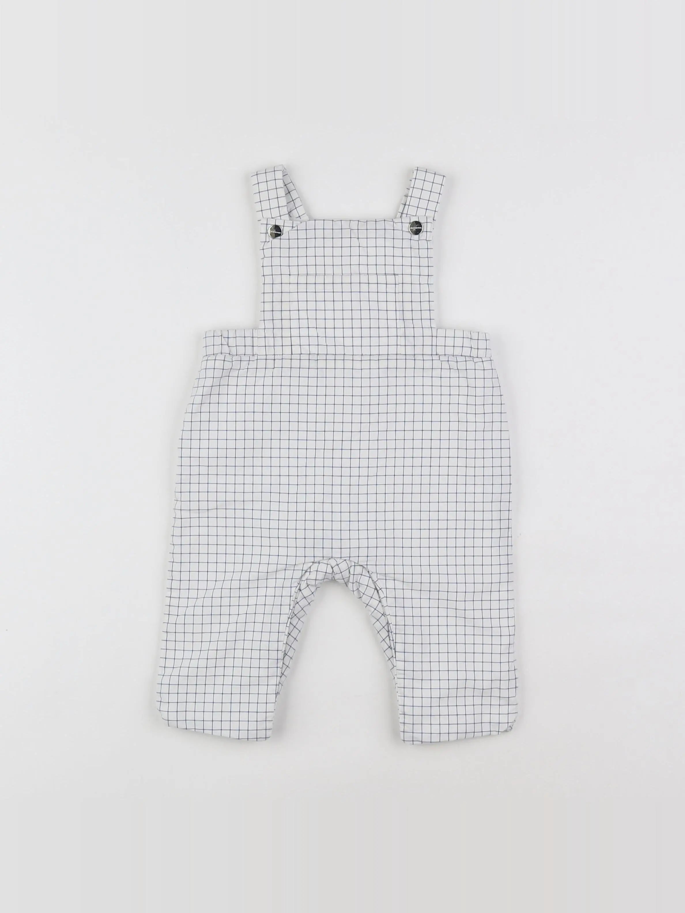 Jacadi - salopette blanc, bleu - 6 mois