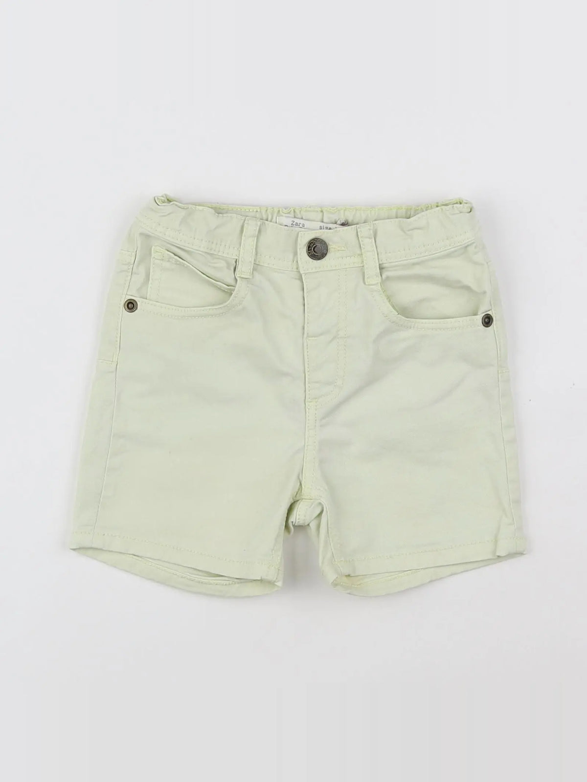 Zara - short jaune - 12/18 mois
