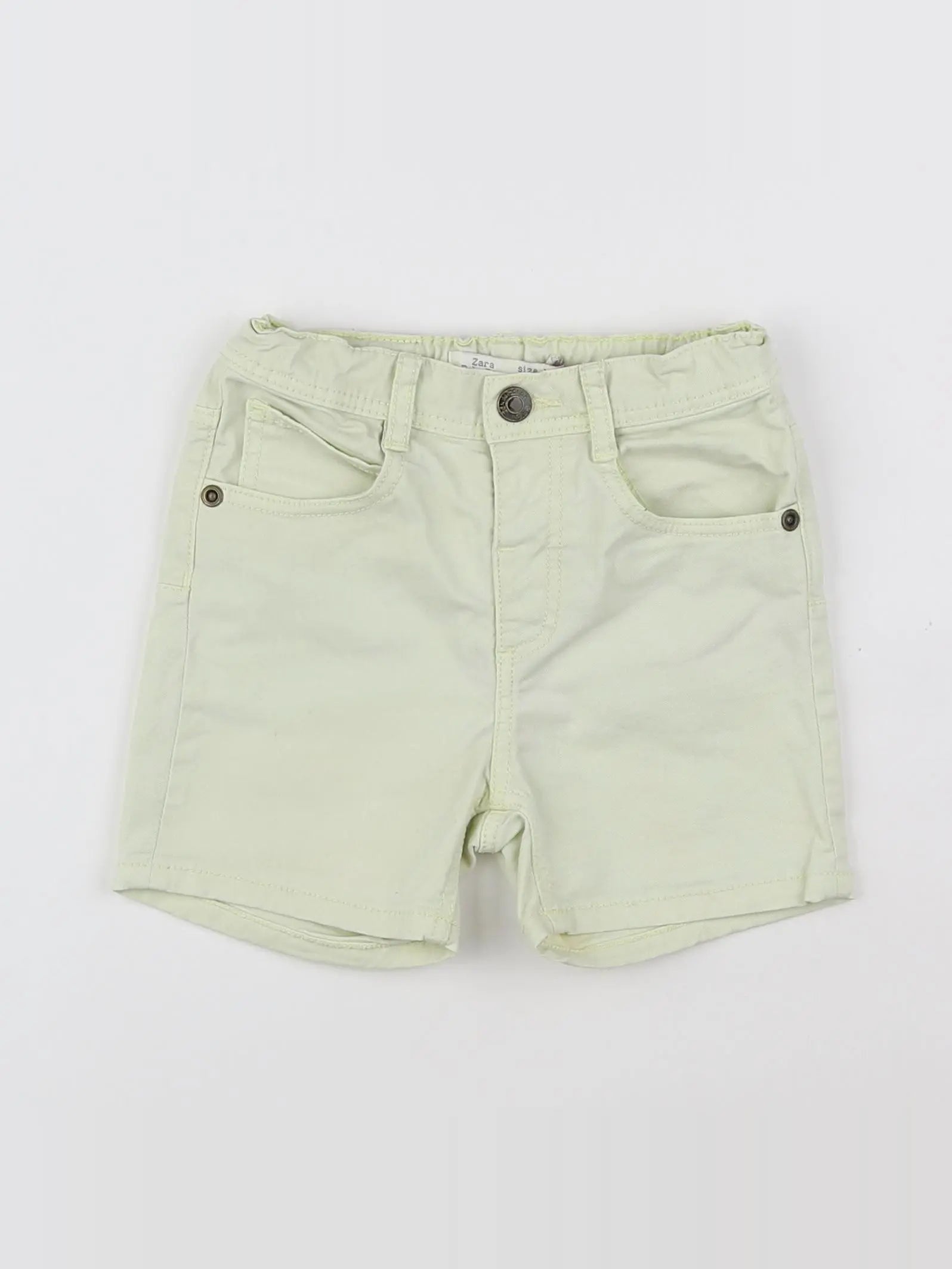 Zara - short jaune - 12/18 mois