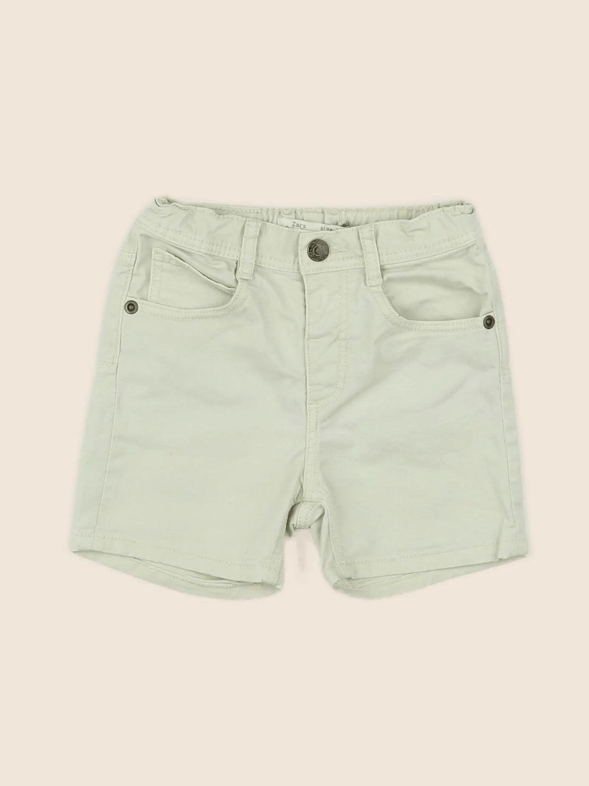 Zara - short jaune - 12/18 mois