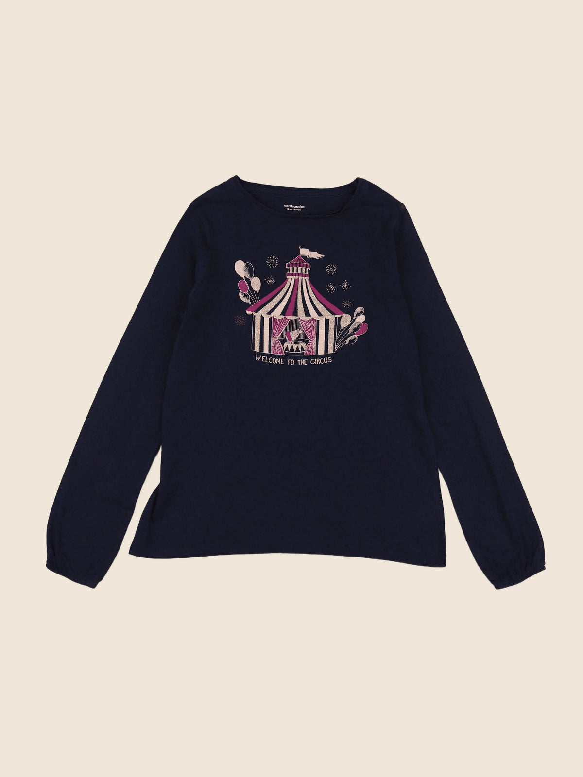 Vertbaudet - tee-shirt bleu, multicolore - 12 ans