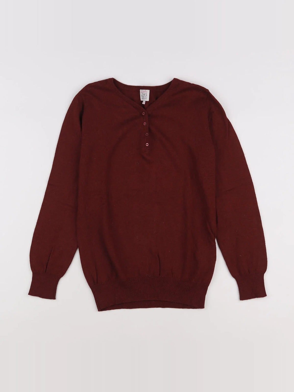 Little Karl Marc John - pull rouge - 12 ans