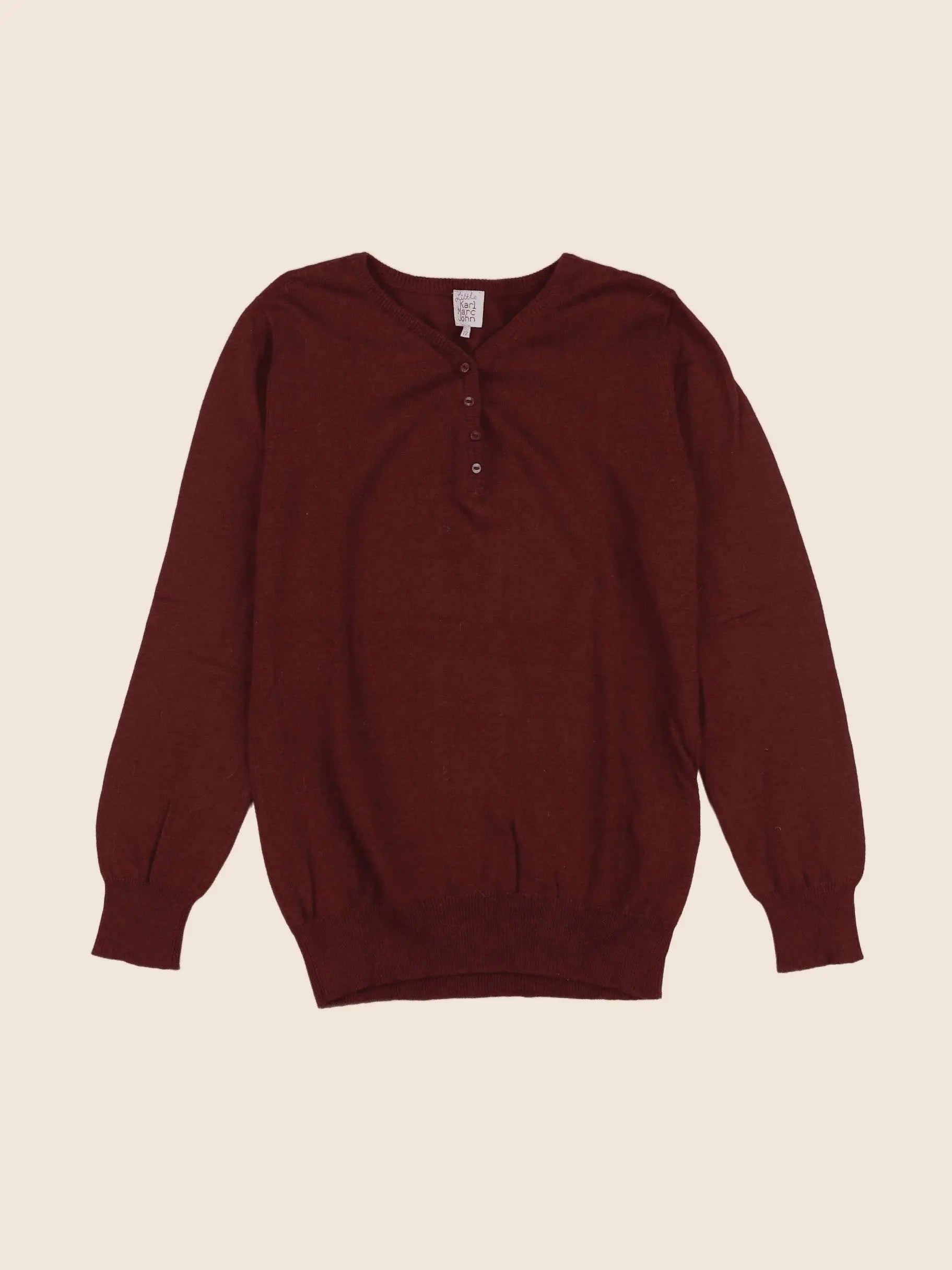 Little Karl Marc John - pull rouge - 12 ans