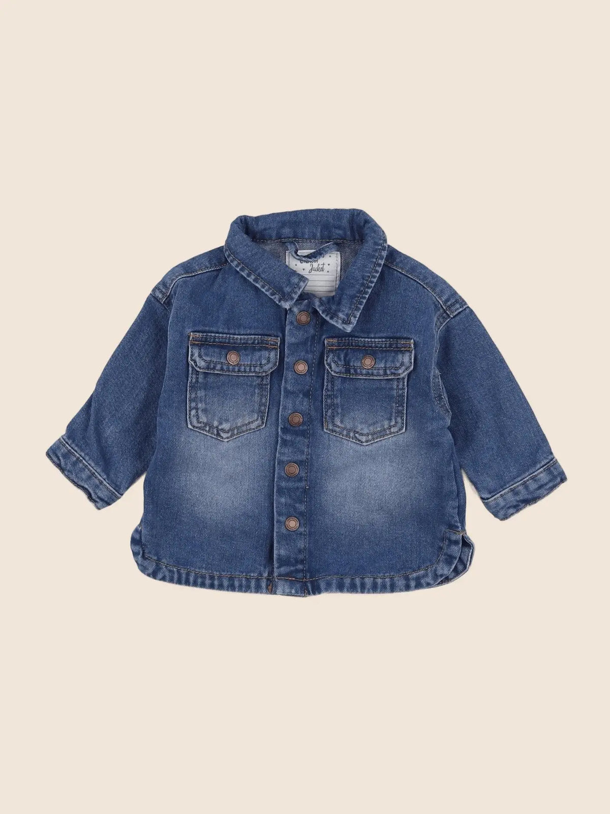 Vertbaudet - chemise bleu - 6 mois
