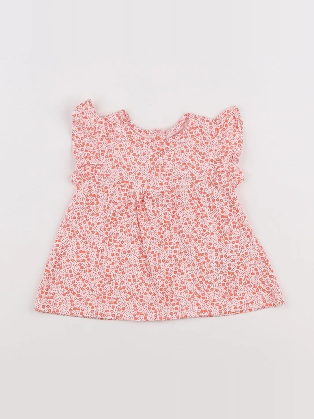 Vertbaudet - tee-shirt orange - 3 mois