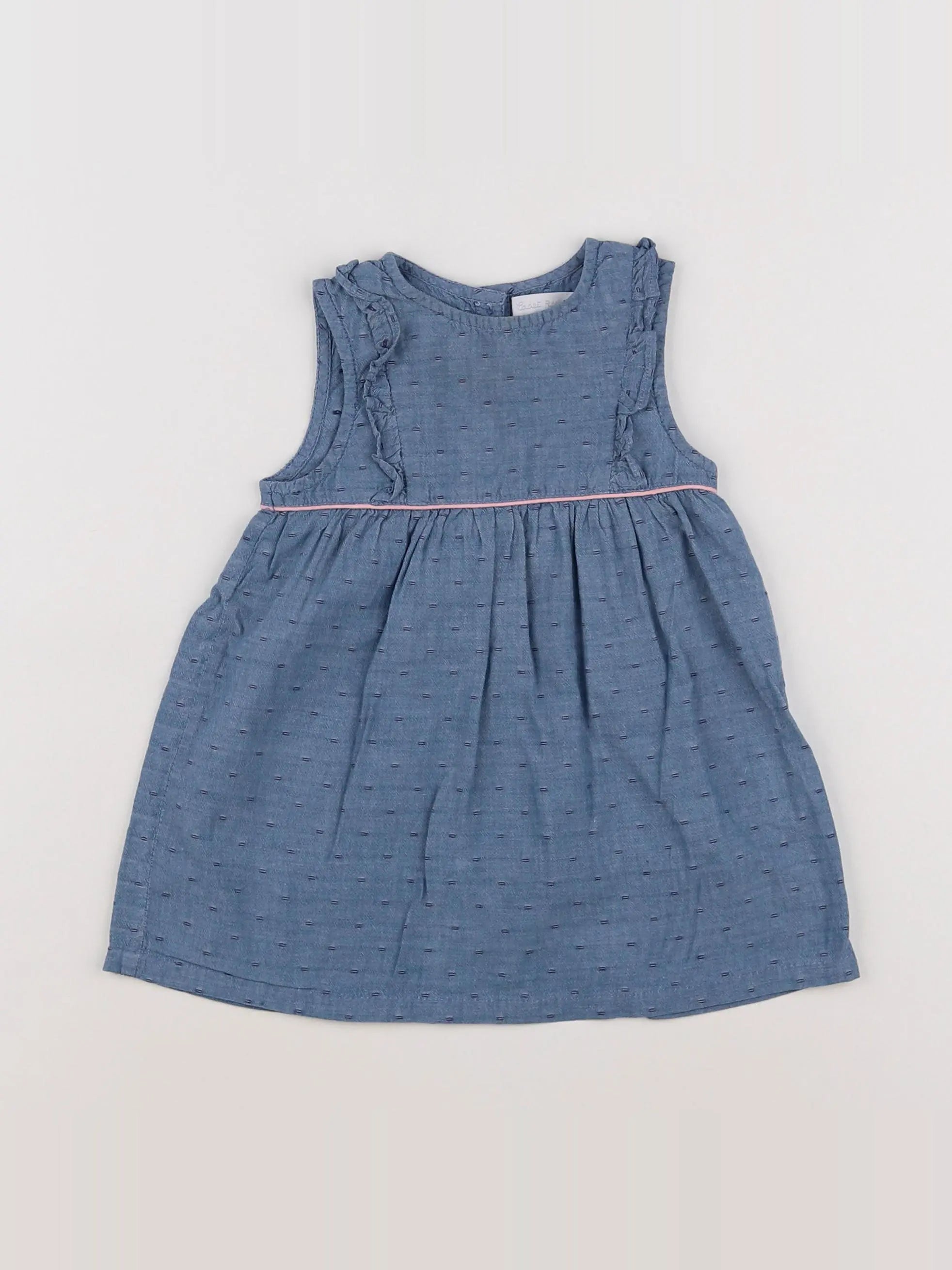 Cadet Rousselle - robe bleu - 12 mois