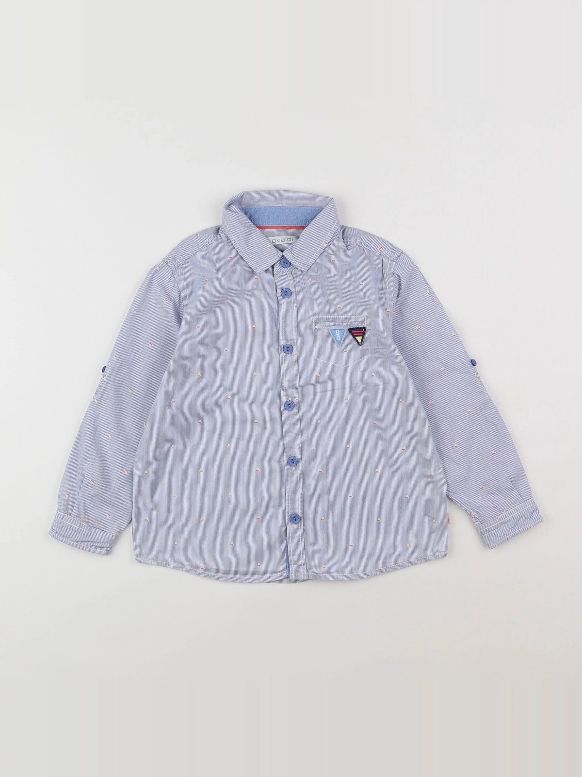 Okaidi - chemise bleu - 4 ans