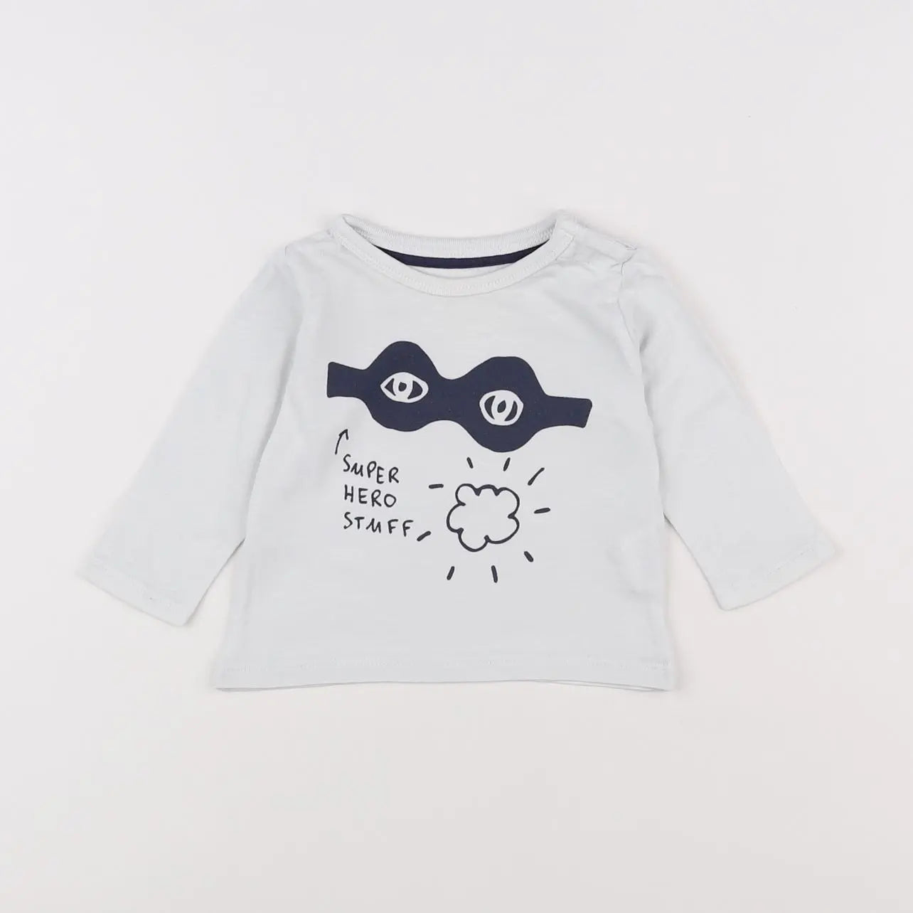 Vertbaudet - tee-shirt blanc - 3 mois