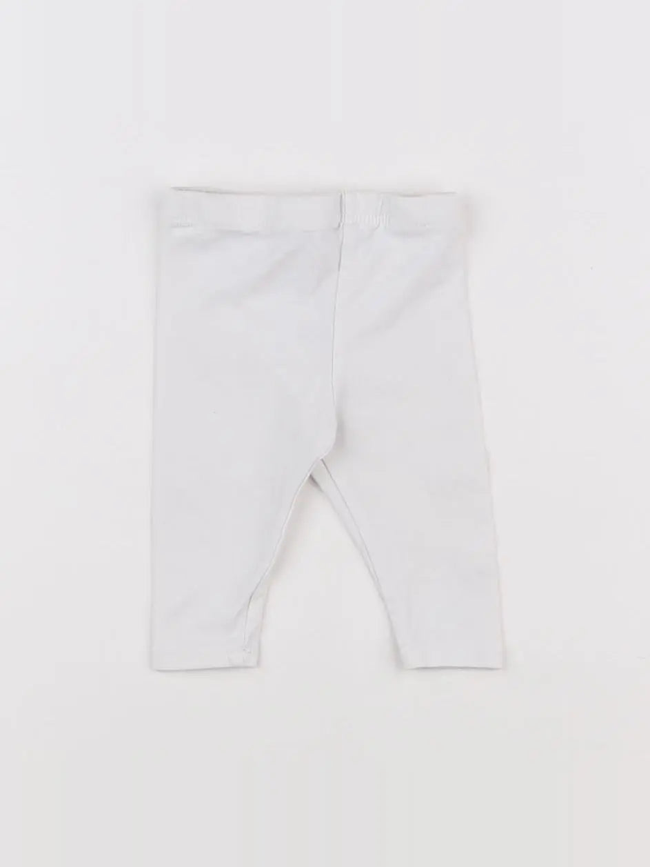 Vertbaudet - legging blanc - 3 mois