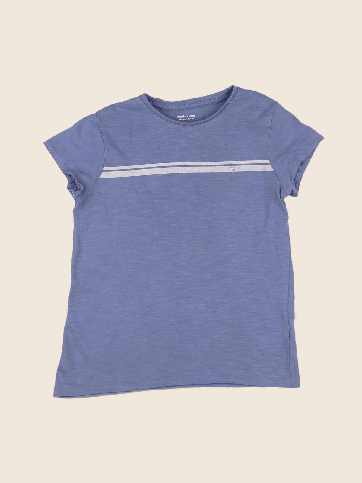 Vertbaudet - tee-shirt bleu - 10 ans