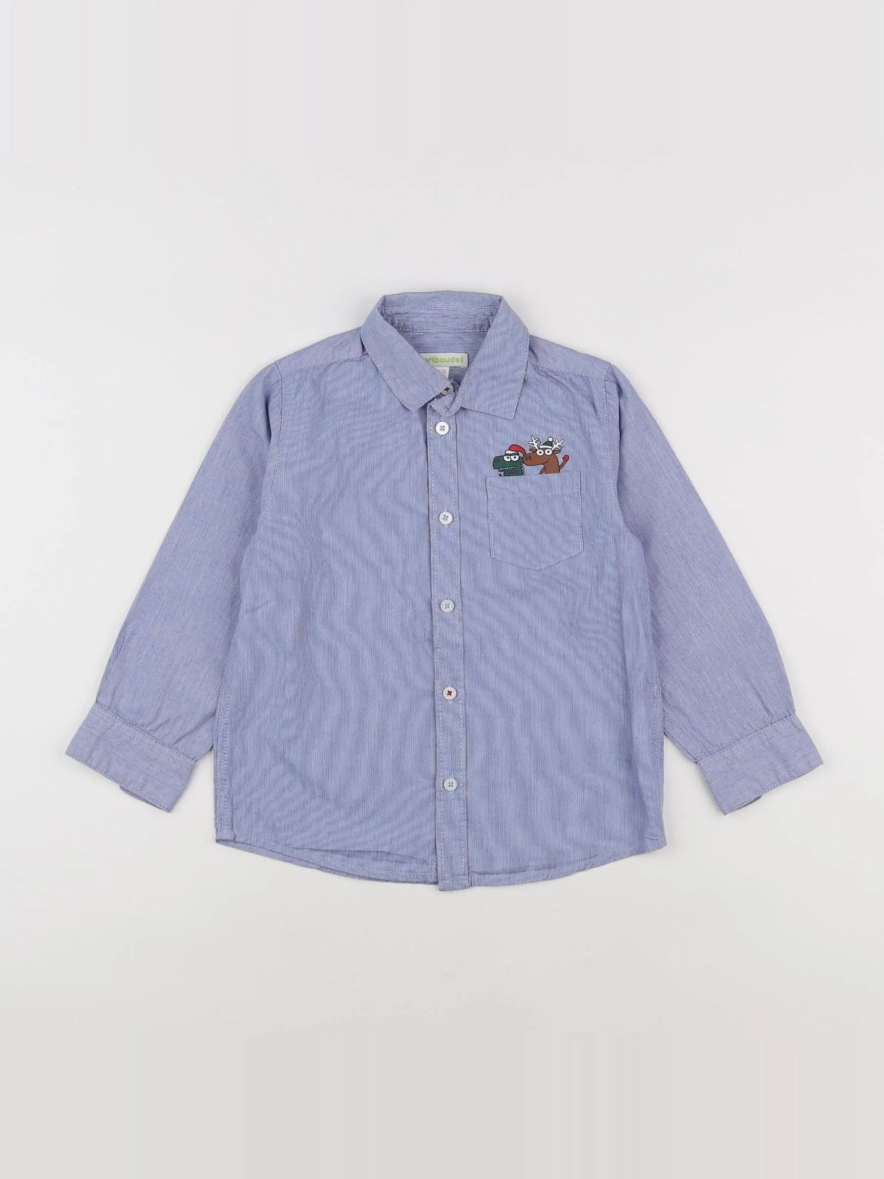 Vertbaudet - chemise bleu - 5 ans