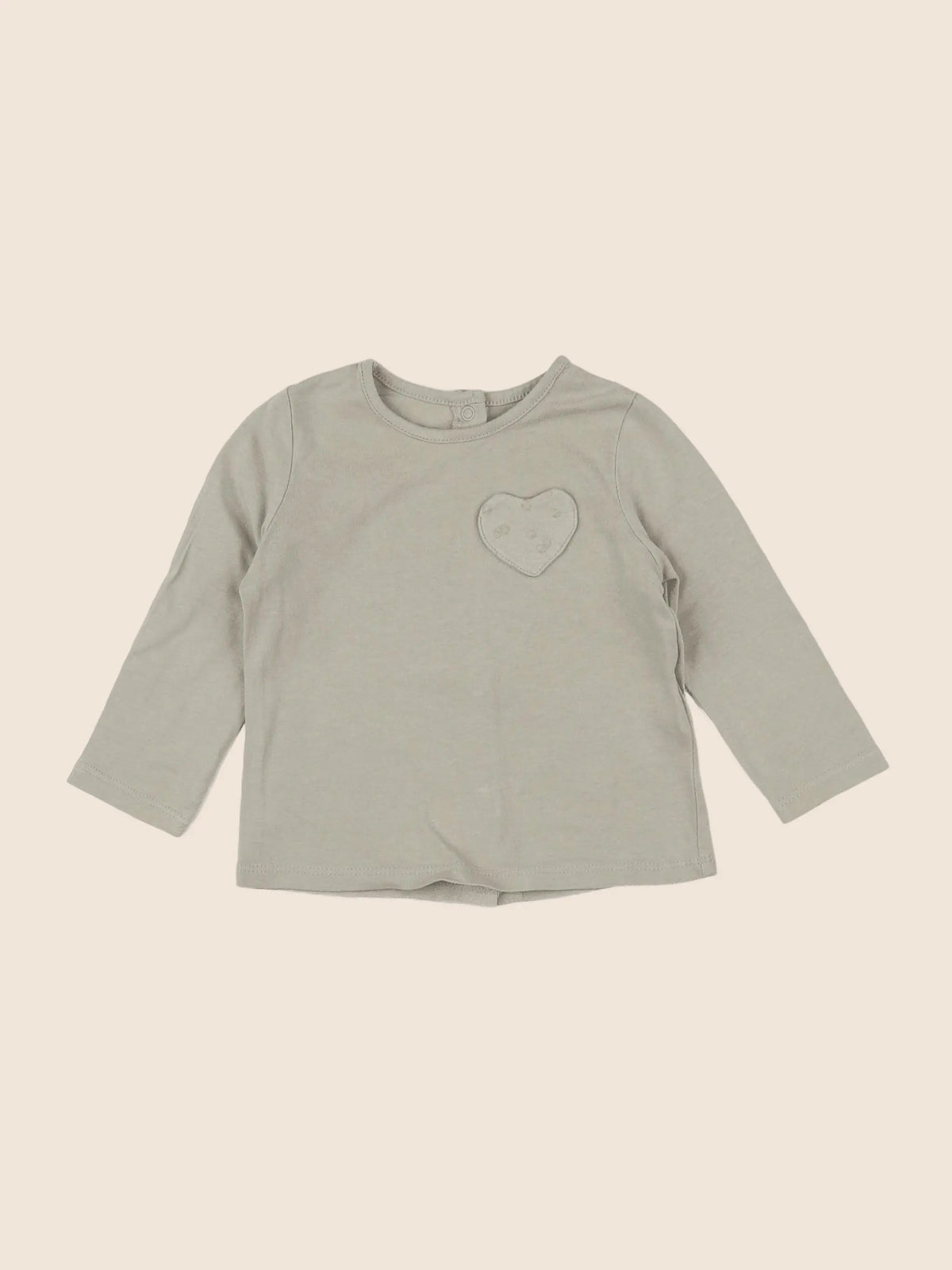 Vertbaudet - tee-shirt beige - 6 mois