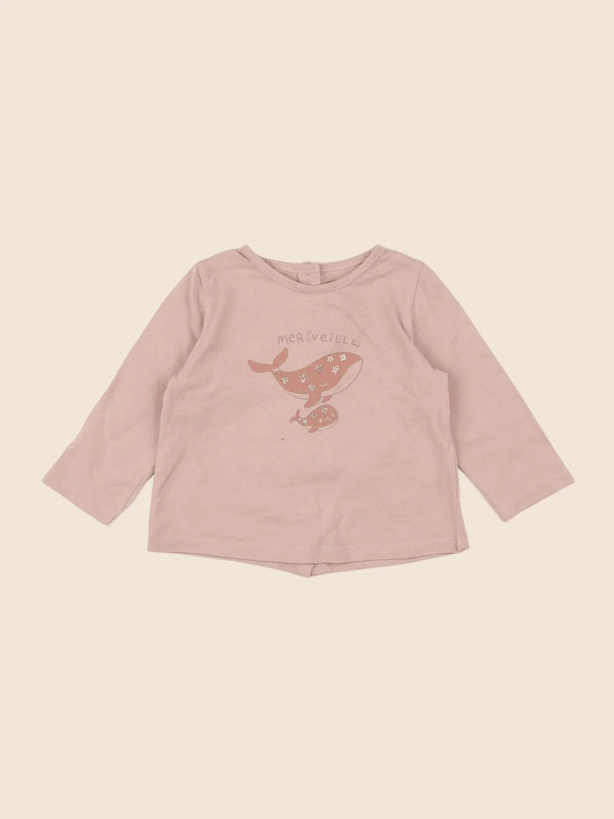 Vertbaudet - tee-shirt rose - 6 mois