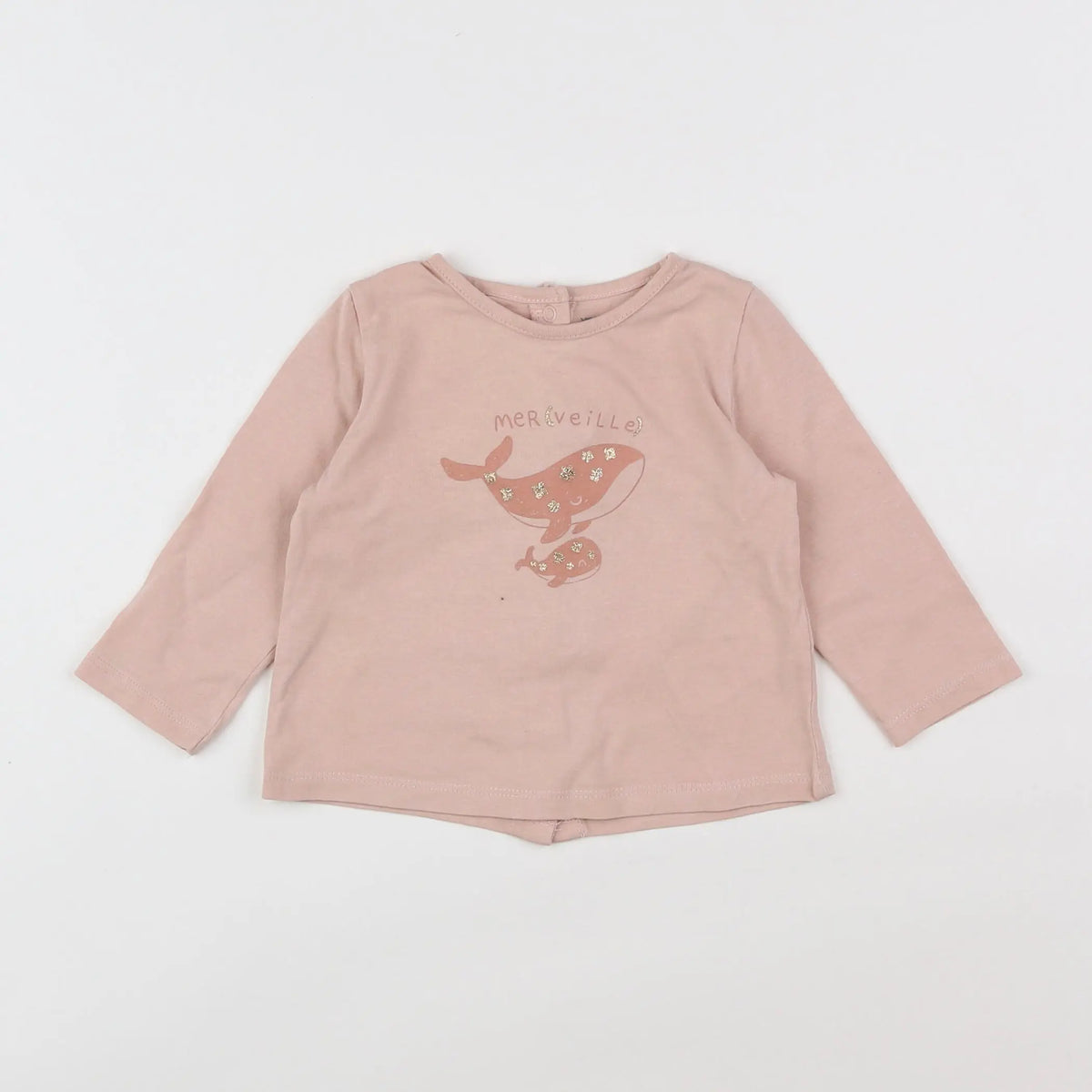 Vertbaudet - tee-shirt rose - 6 mois