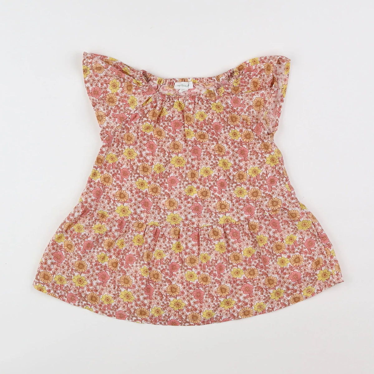 Vertbaudet - robe multicolore - 6 mois