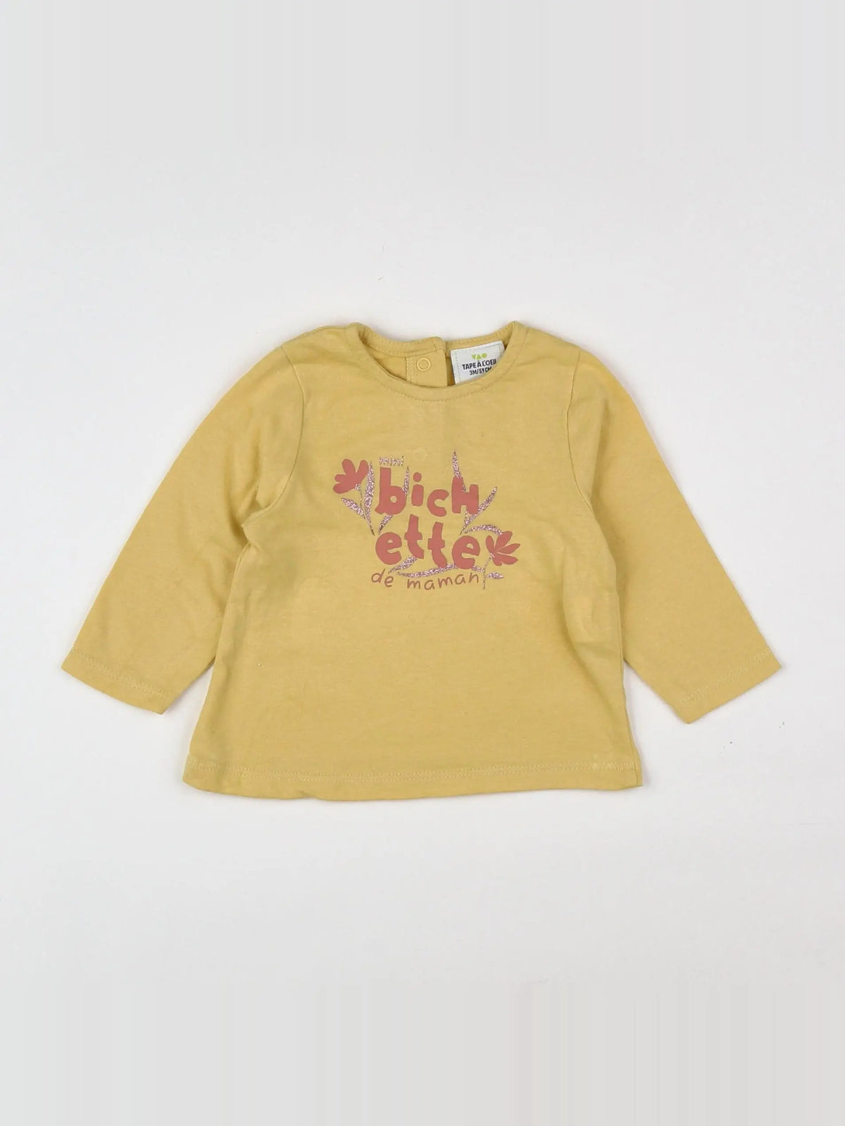 Tape à l'oeil - tee-shirt jaune - 3 mois