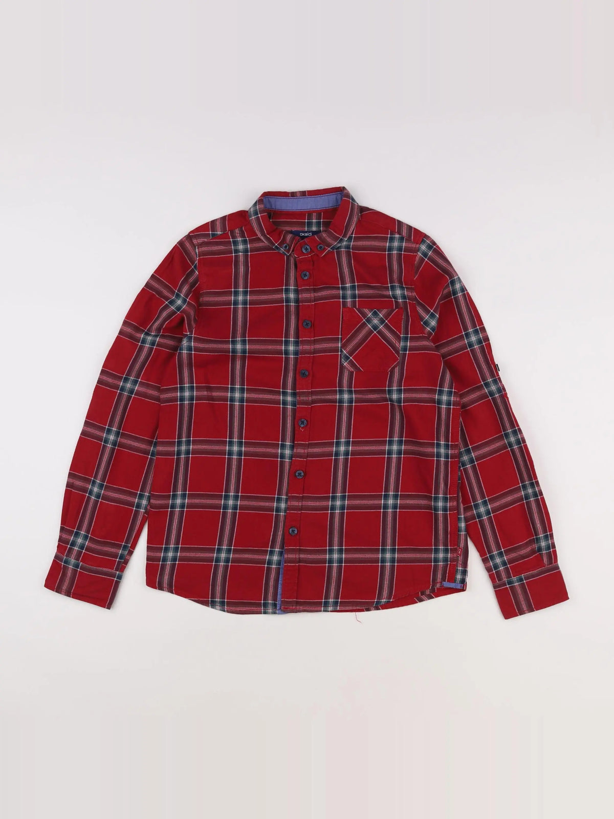 Okaidi - chemise rouge - 12 ans