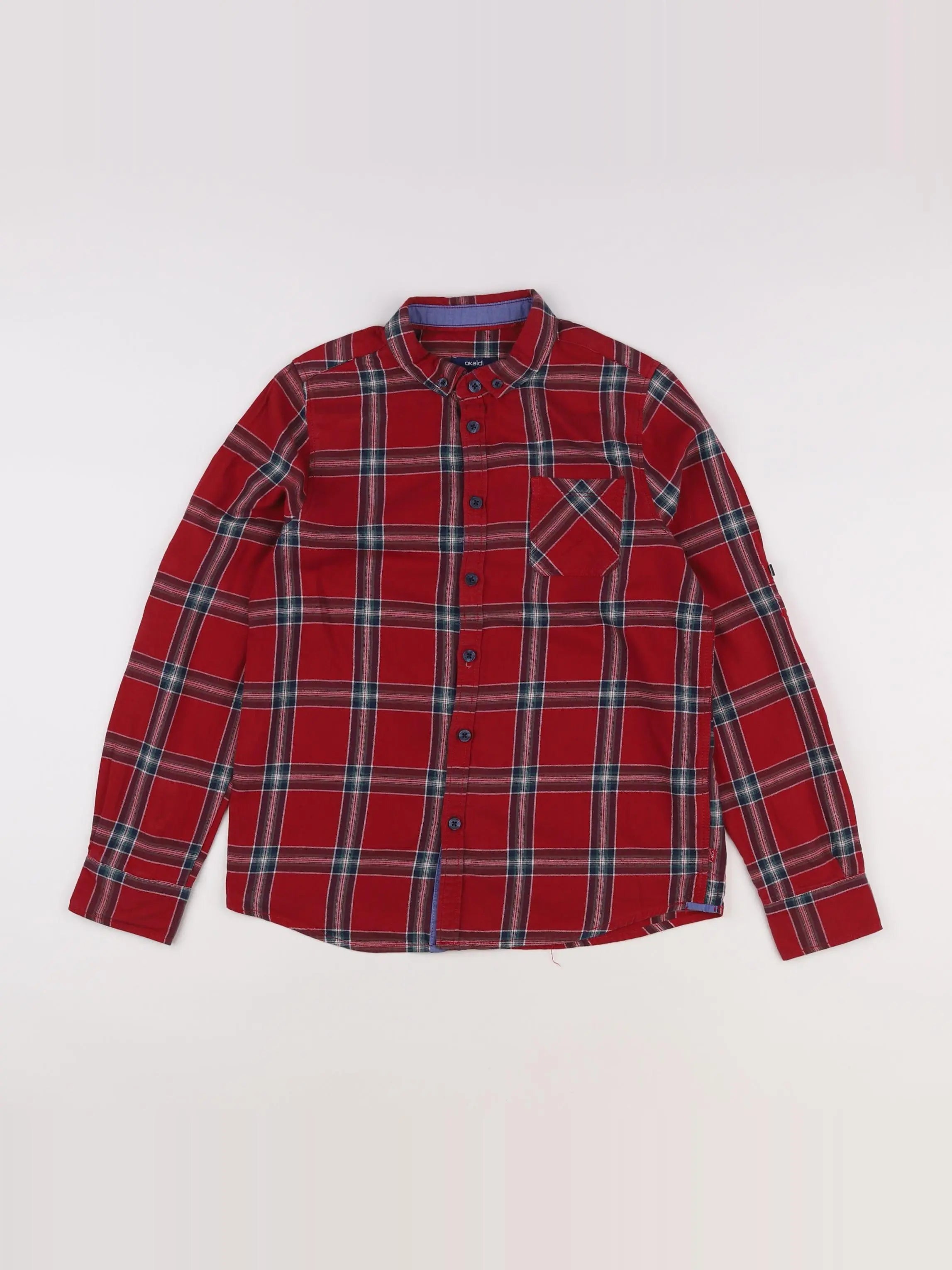 Okaidi - chemise rouge - 12 ans