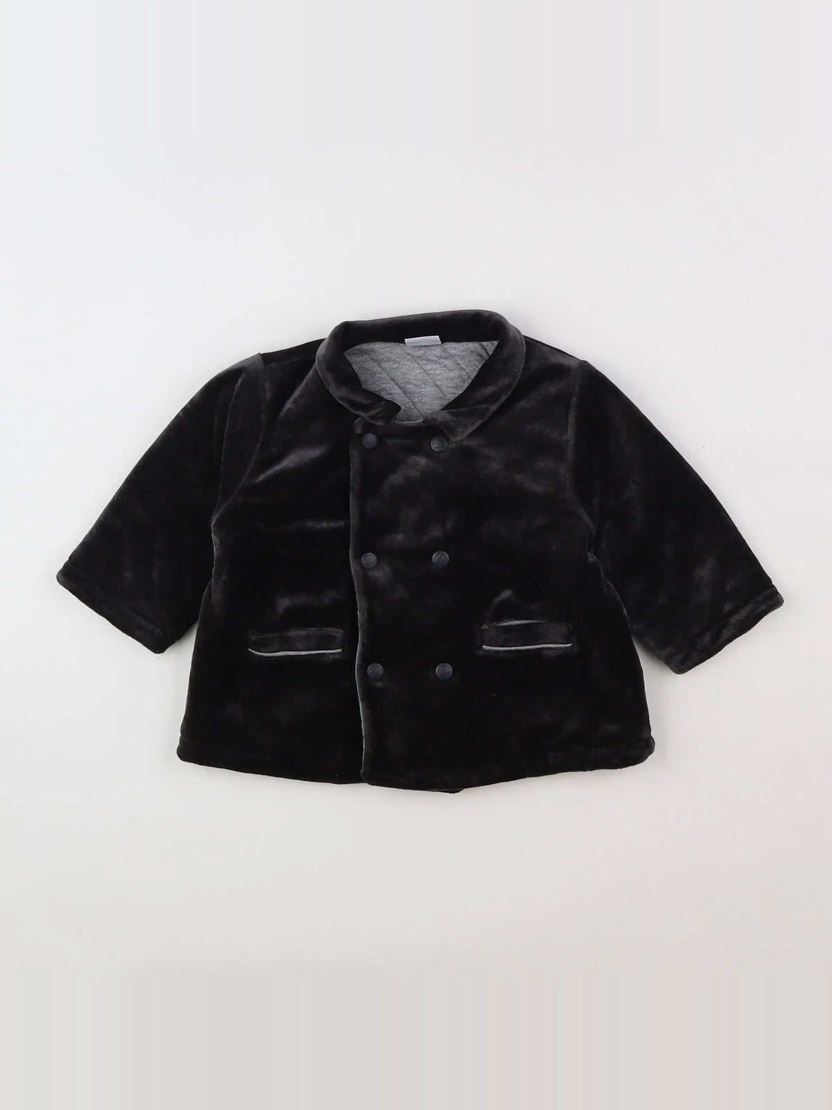 Petit Bateau - veste gris - 12 mois