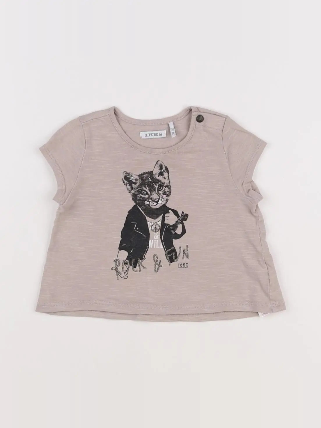 IKKS - tee-shirt gris - 12 mois