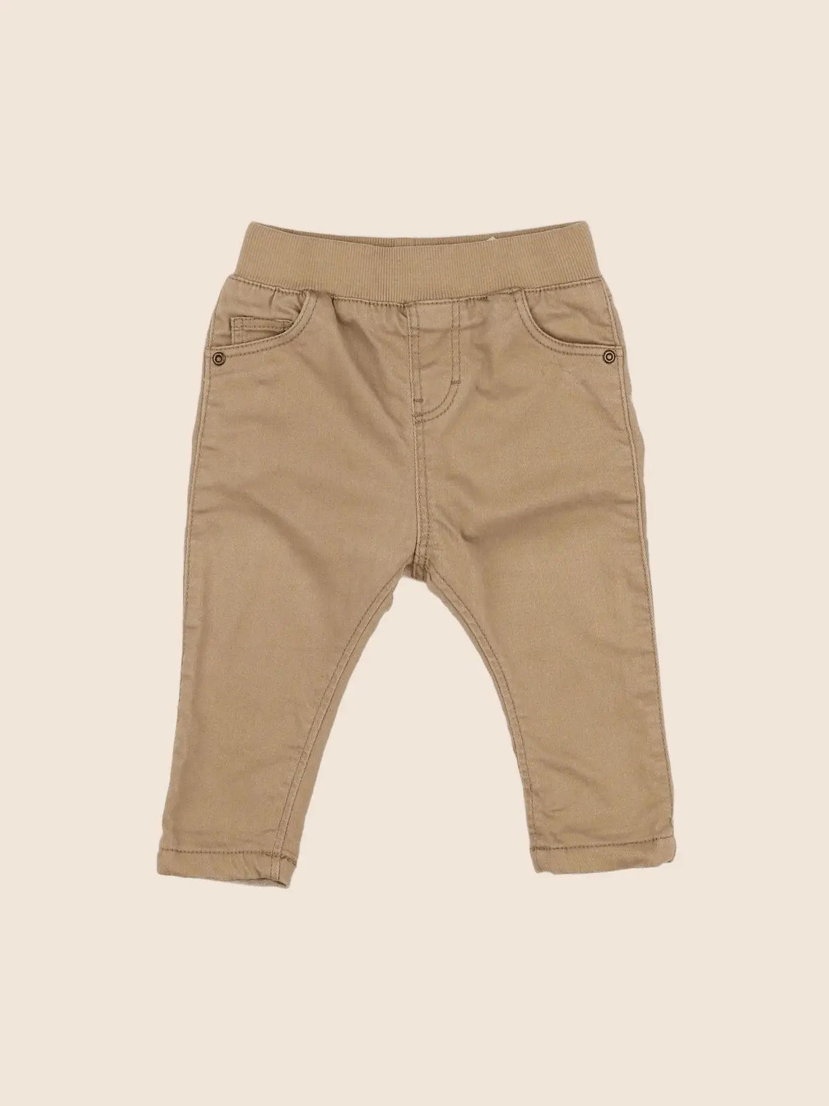 H&M - pantalon doublé marron - 3/6 mois