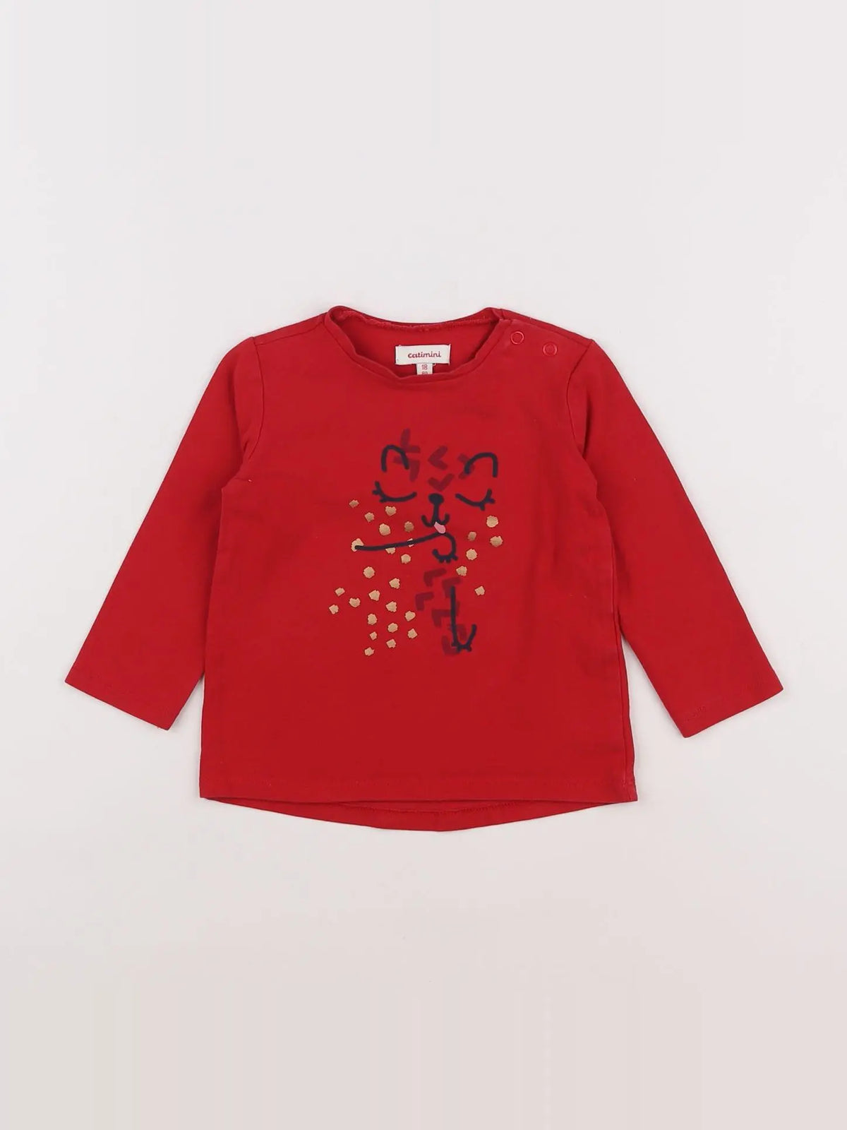 Catimini - tee-shirt rouge - 18 mois