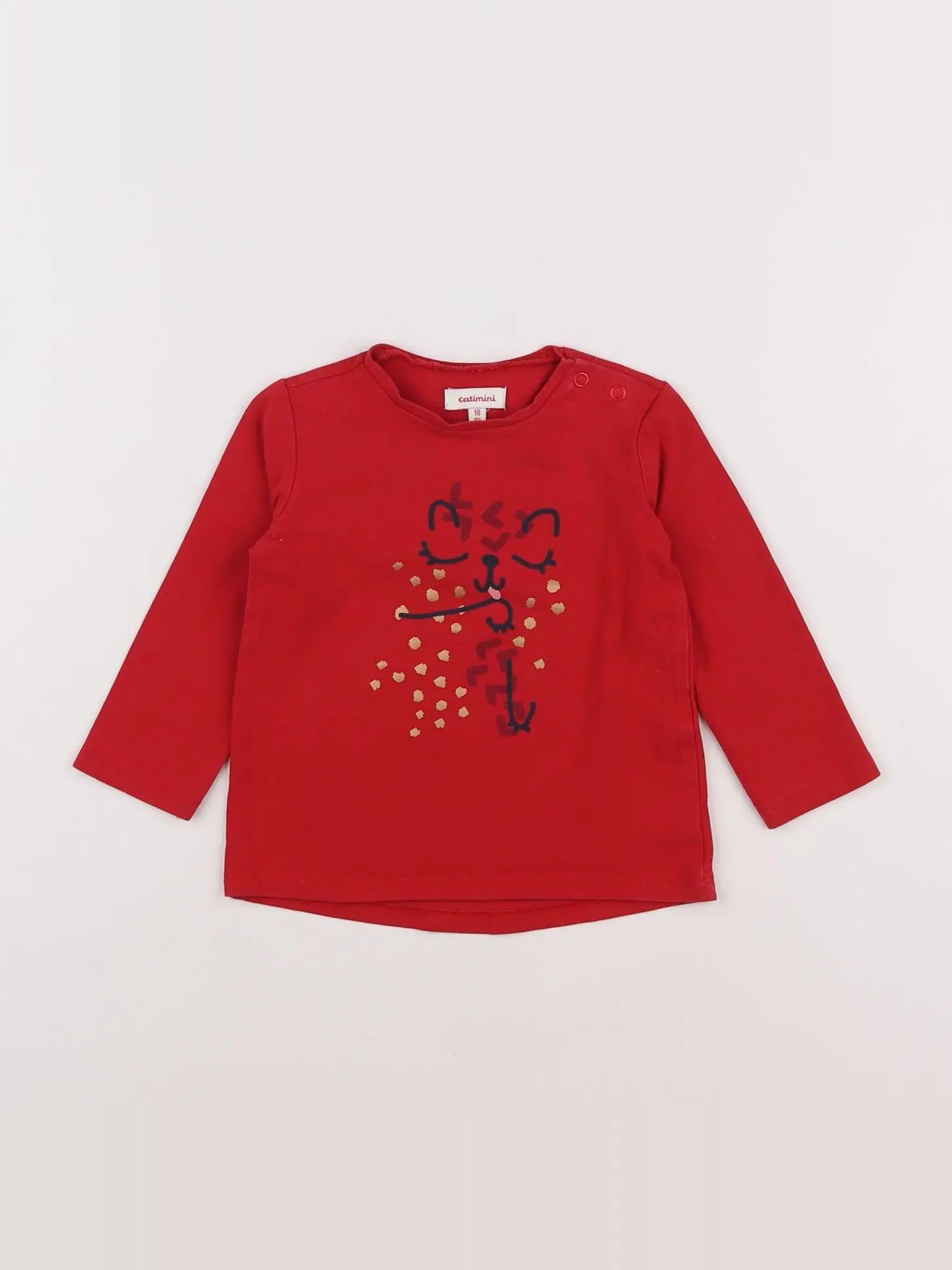 Catimini - tee-shirt rouge - 18 mois