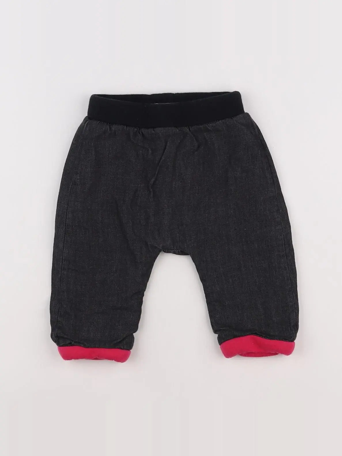 Catimini - sarouel rose, gris - 9 mois