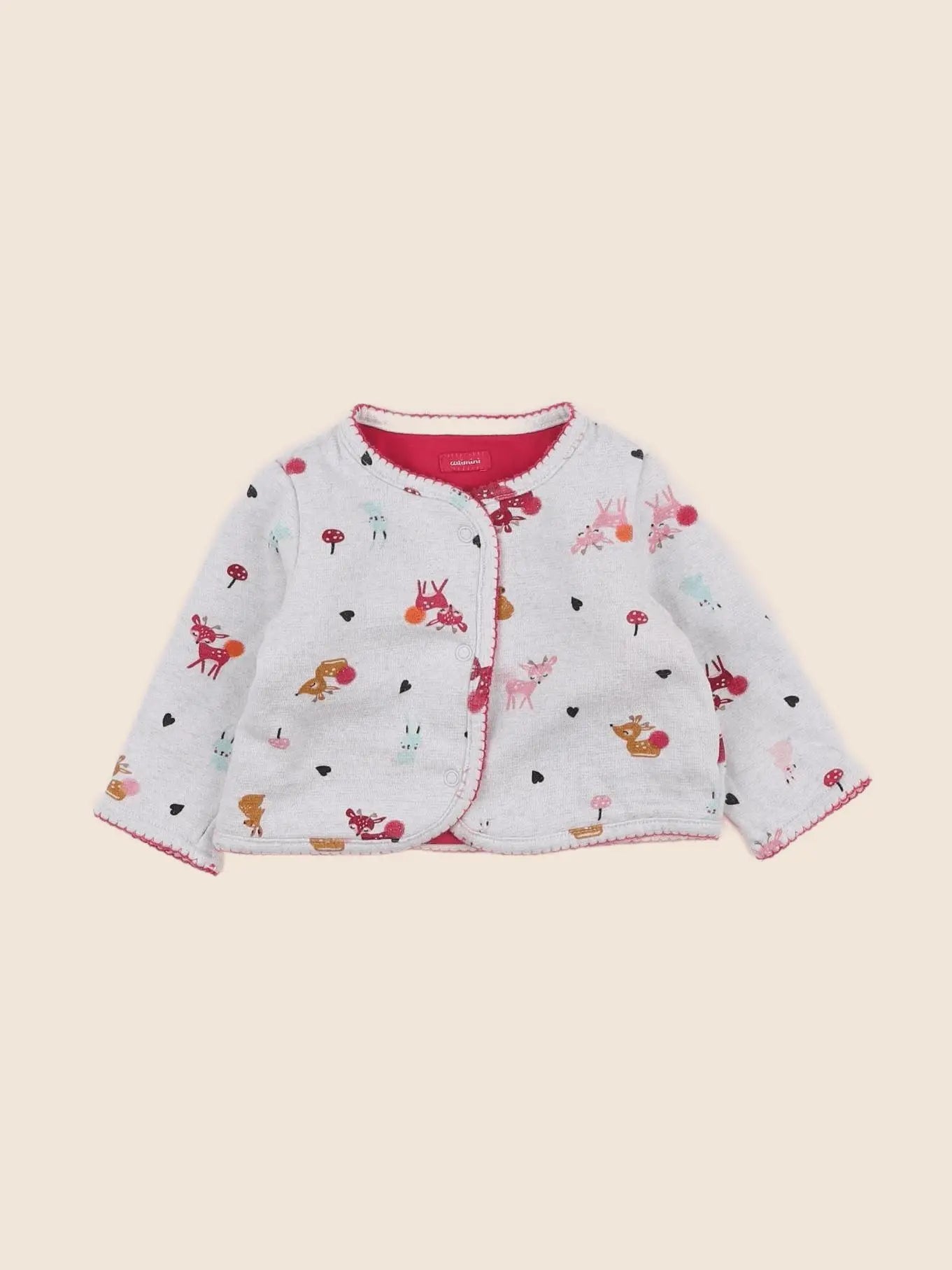 Catimini - veste réversible multicolore - 3 mois