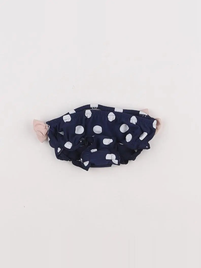Vertbaudet - maillot de bain bleu, blanc - 0/3 mois