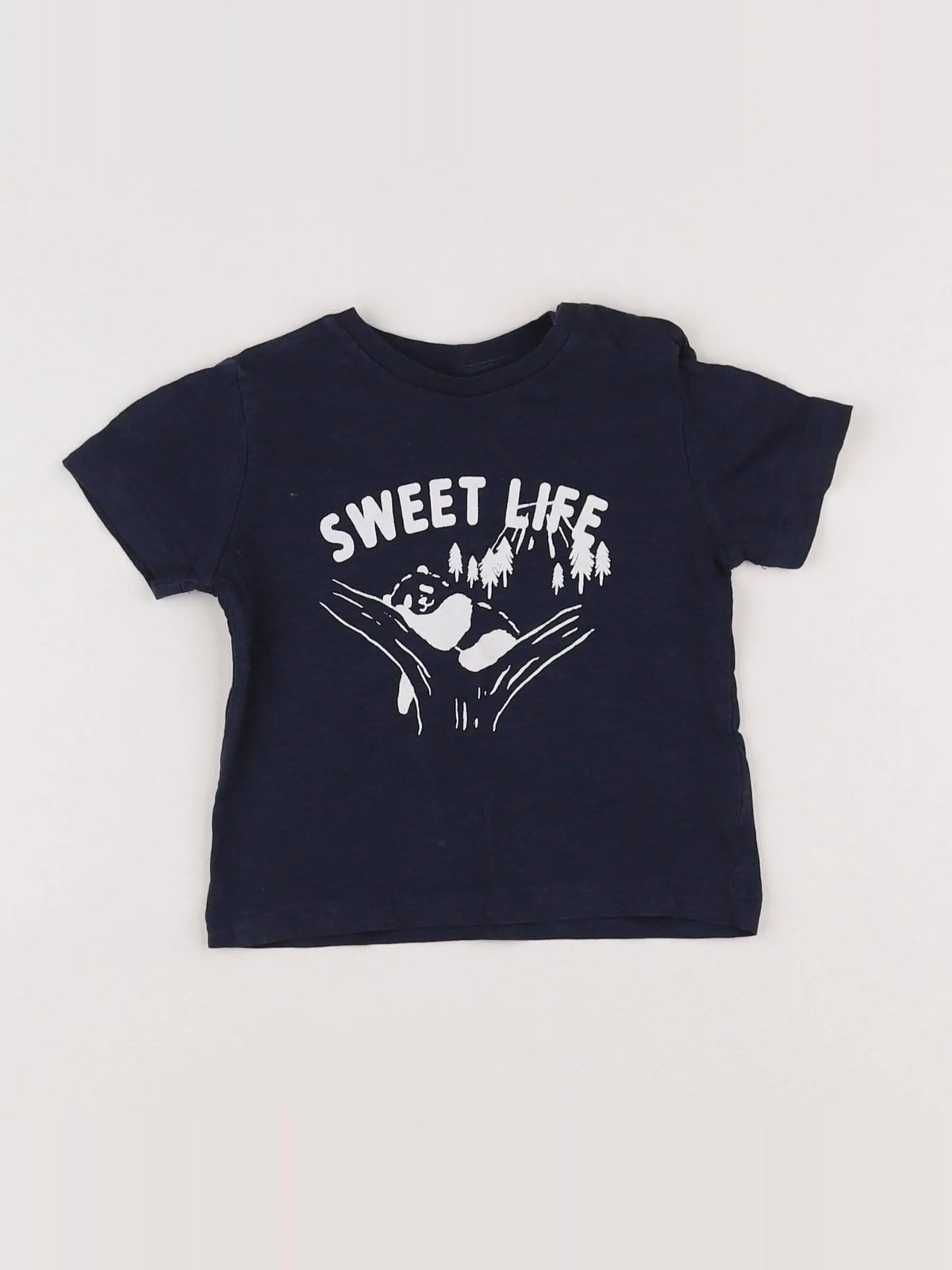 Boutchou - tee-shirt bleu - 12 mois