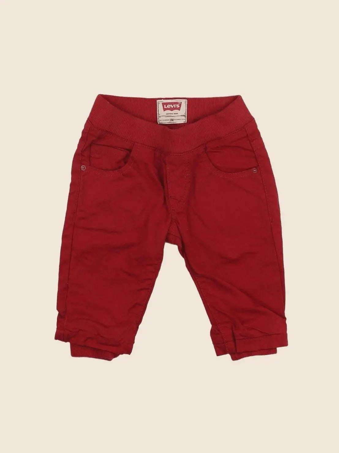 Levi's - pantalon rouge - 3 mois